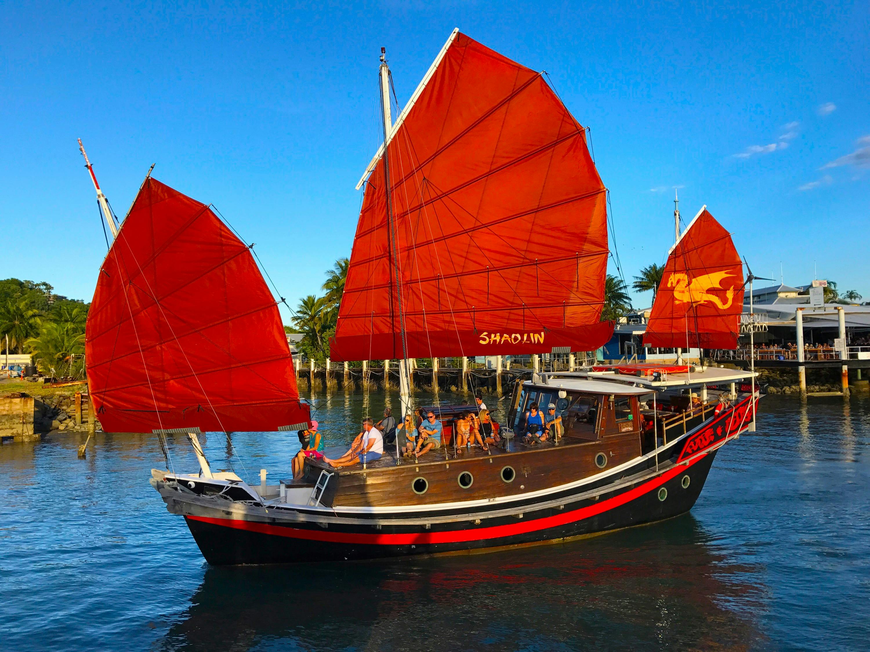 Shaolin Chinese Junk Boat Port Douglas Sailing tours