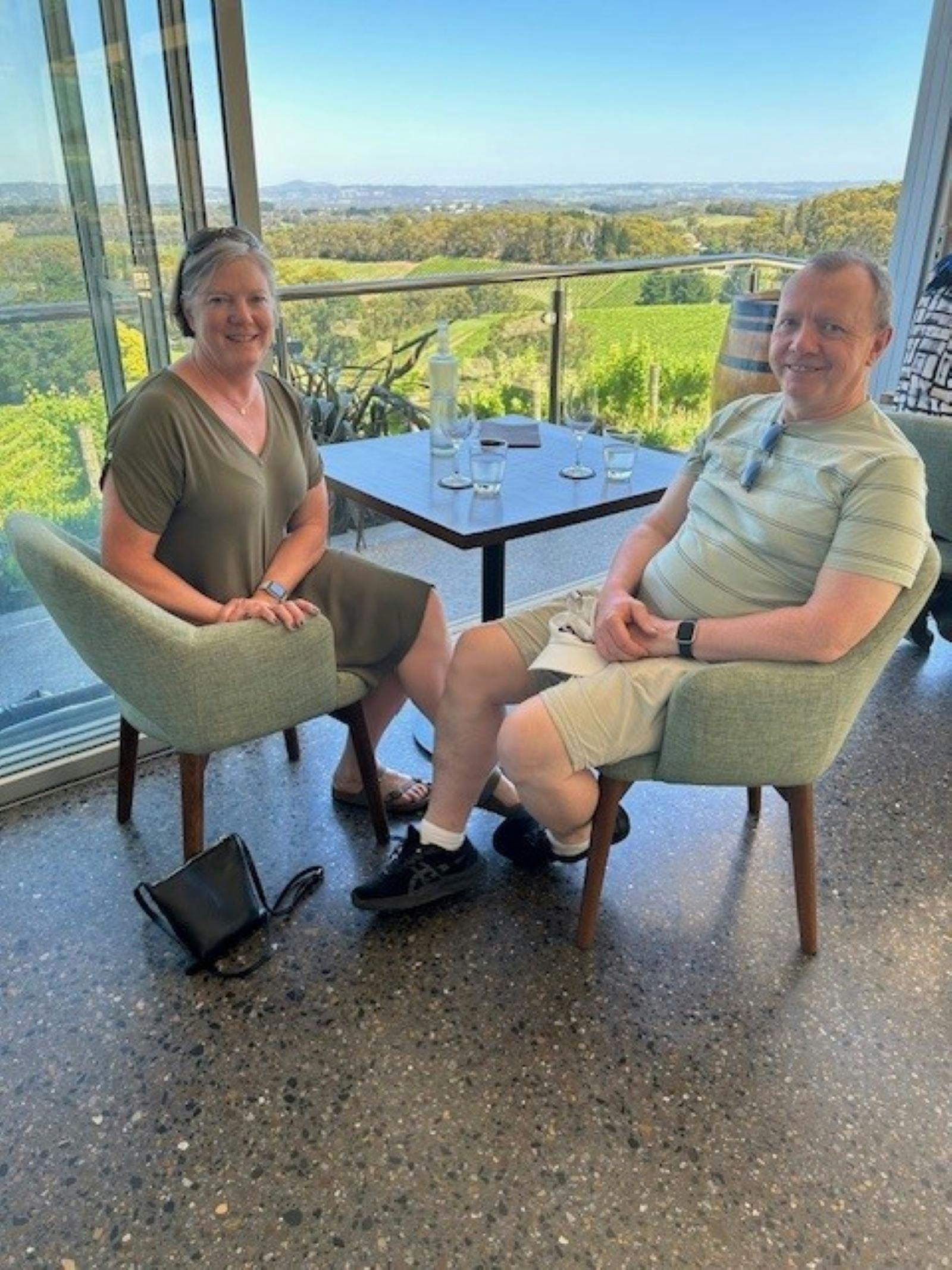 Guests enjoying the views at Pike and Joyce