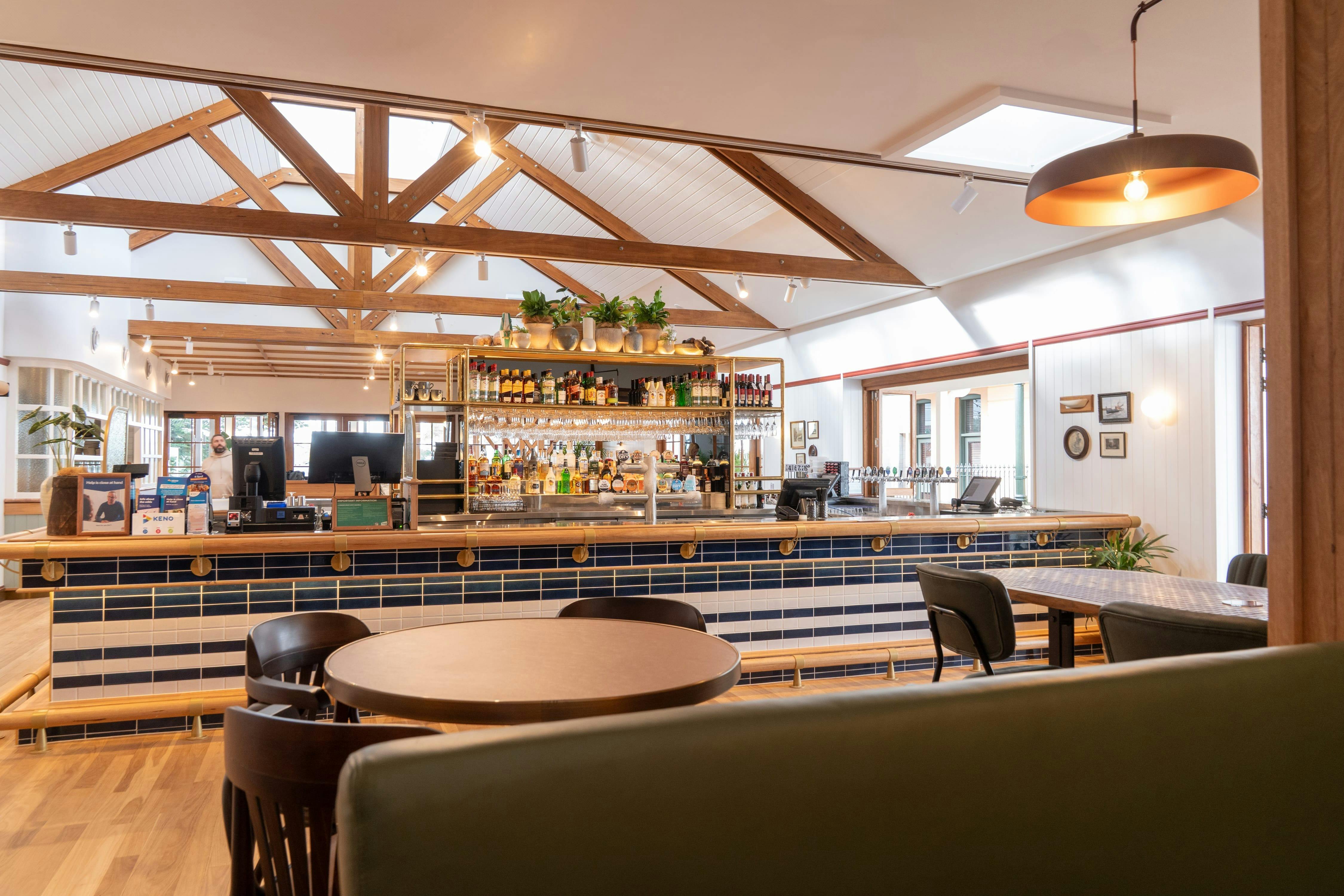 bar and indoor dining