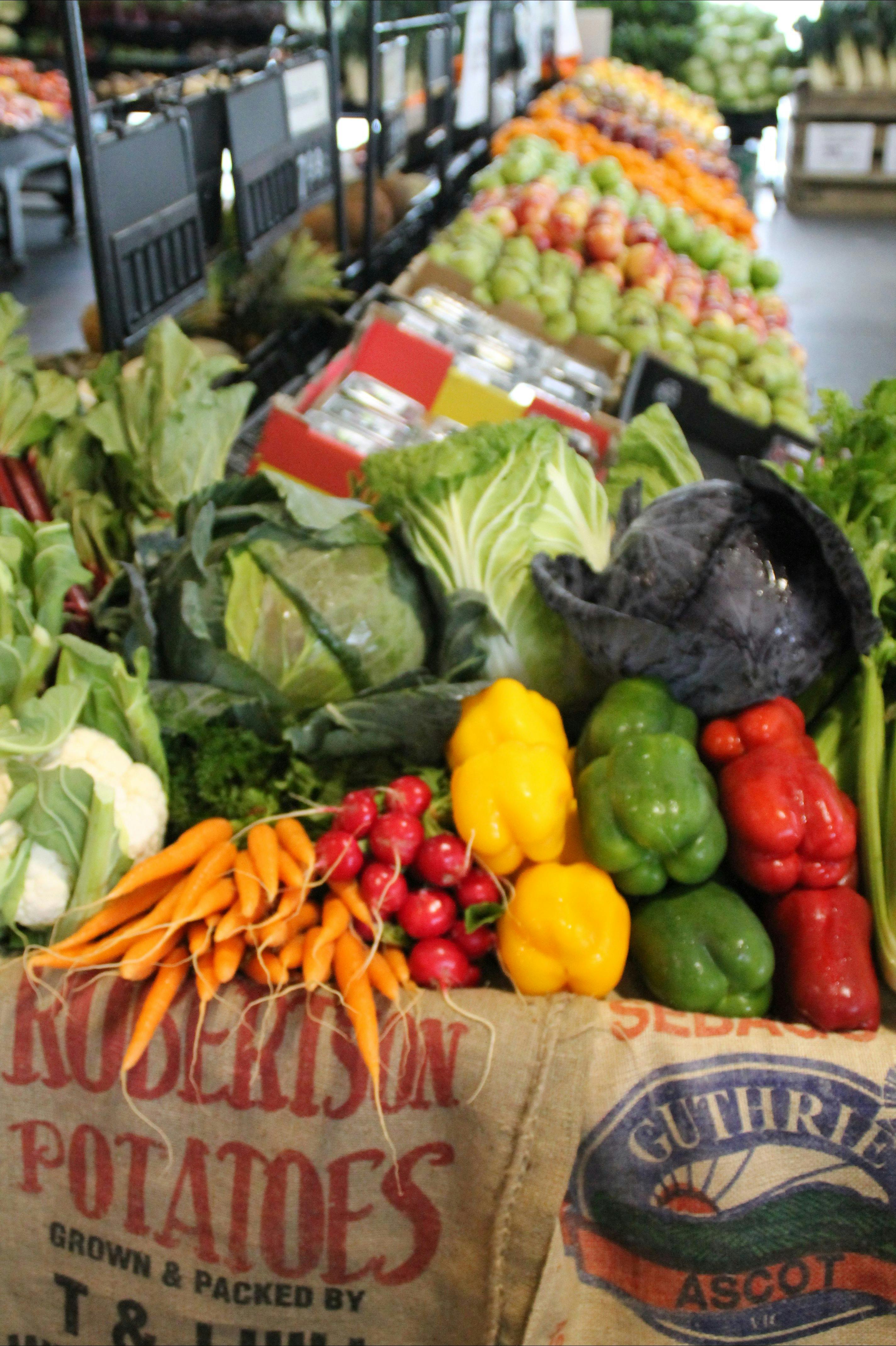 Fresh fruit and vegetables