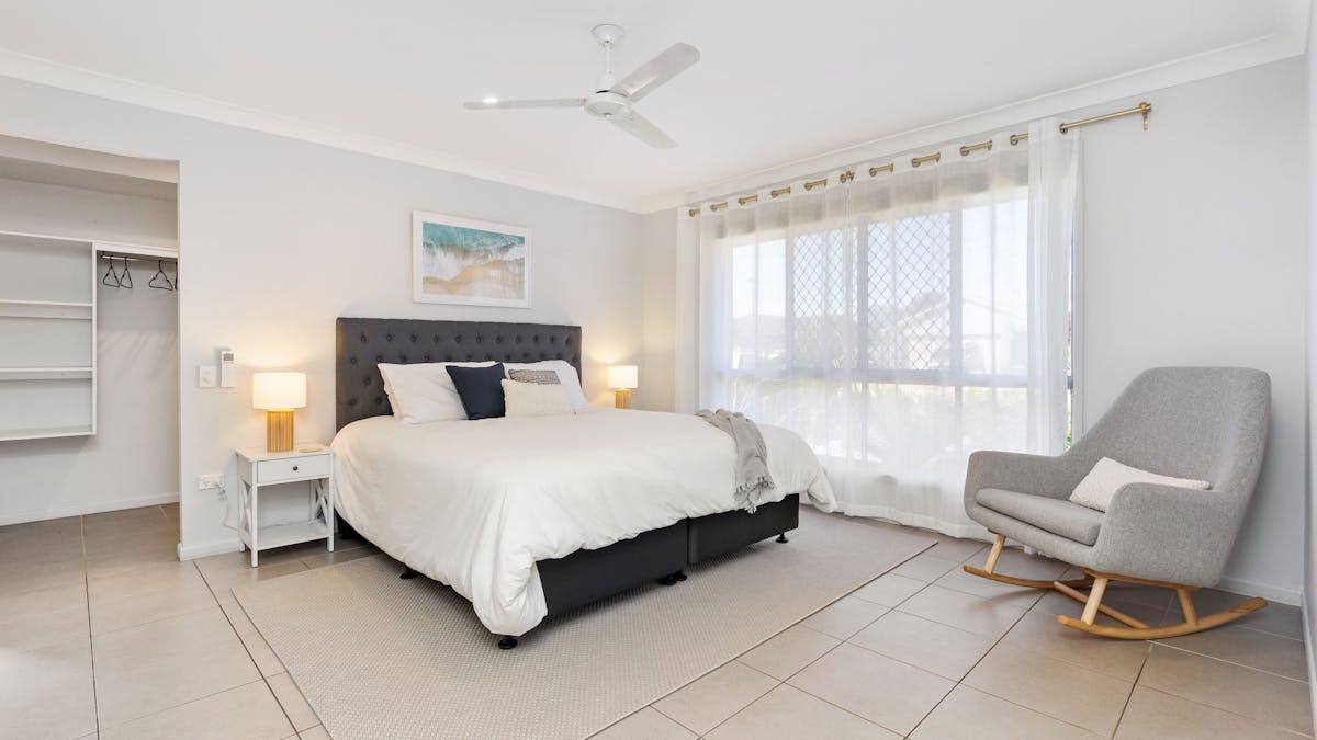 Master bedroom with ensuite and walk in robe