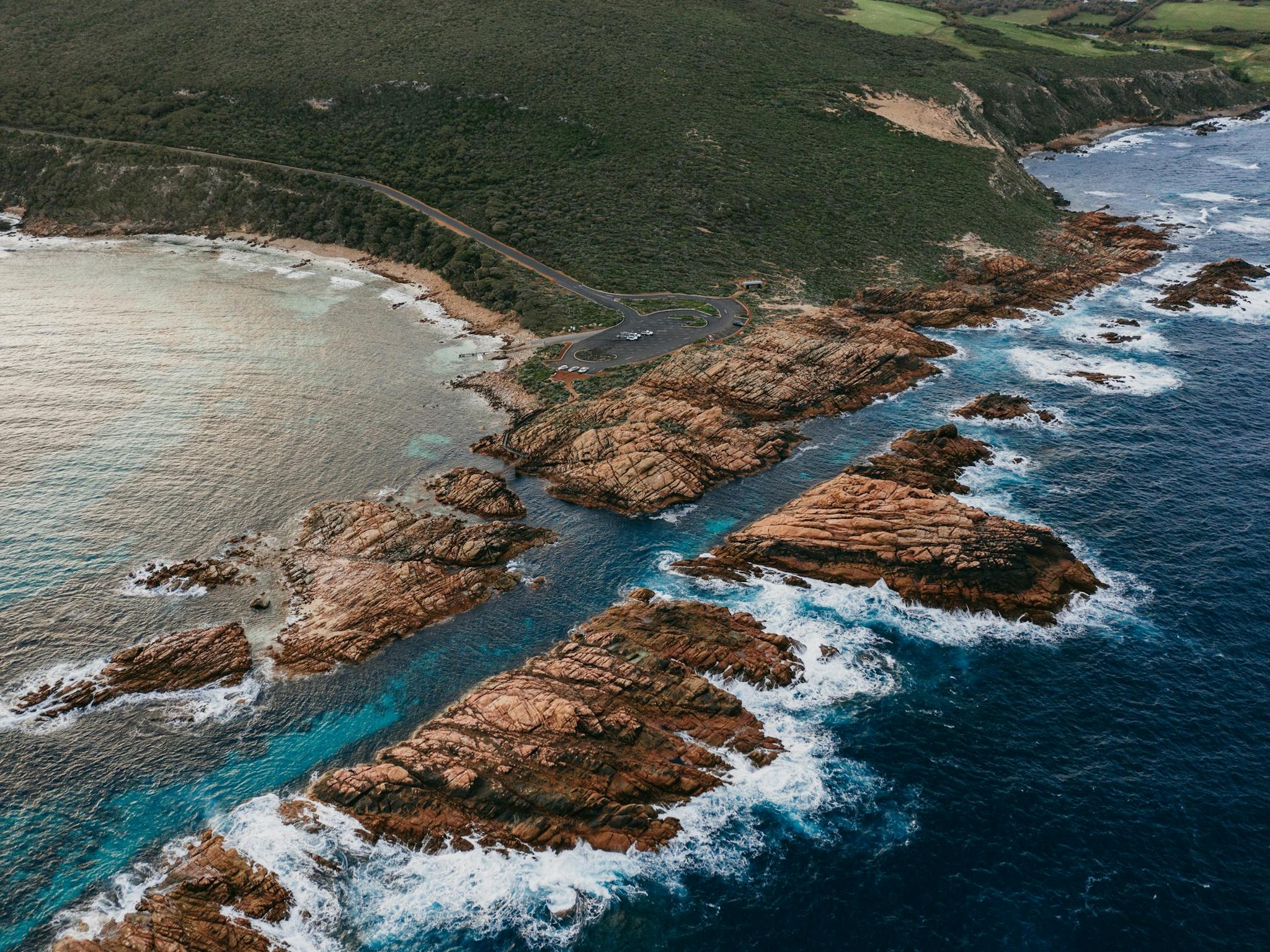 Aerial view of the Yallingup coastline