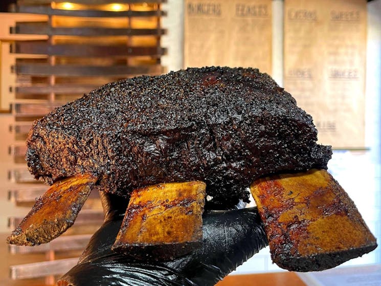 Smokin' Bro & Co’s famous beef ribs