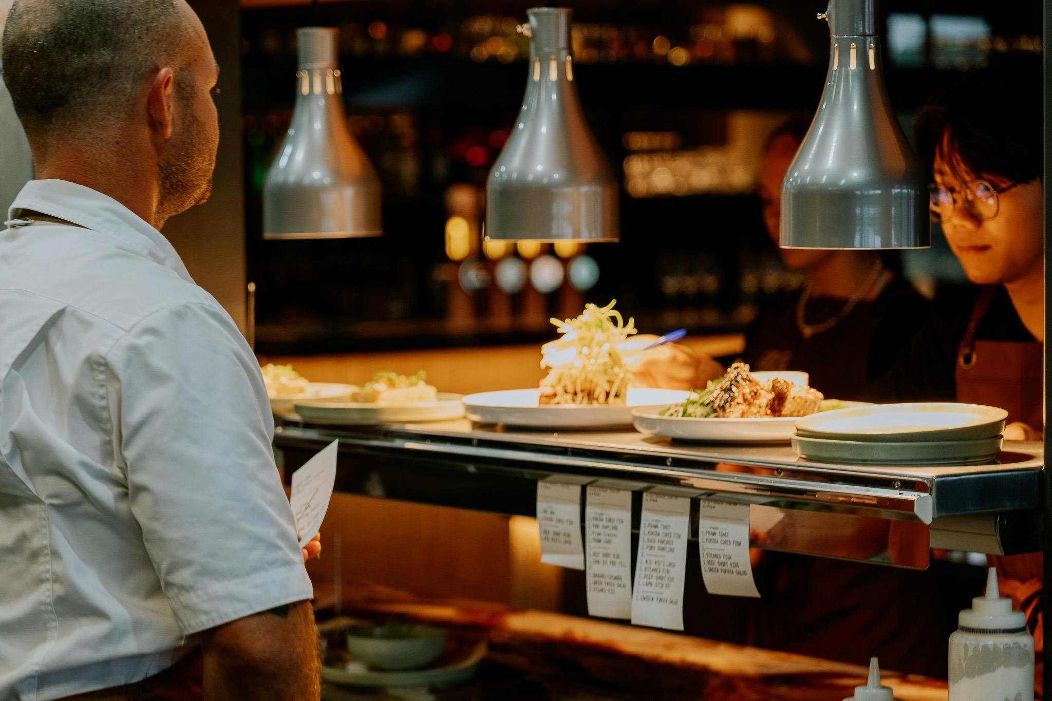 Open kitchen at Mie Mie's