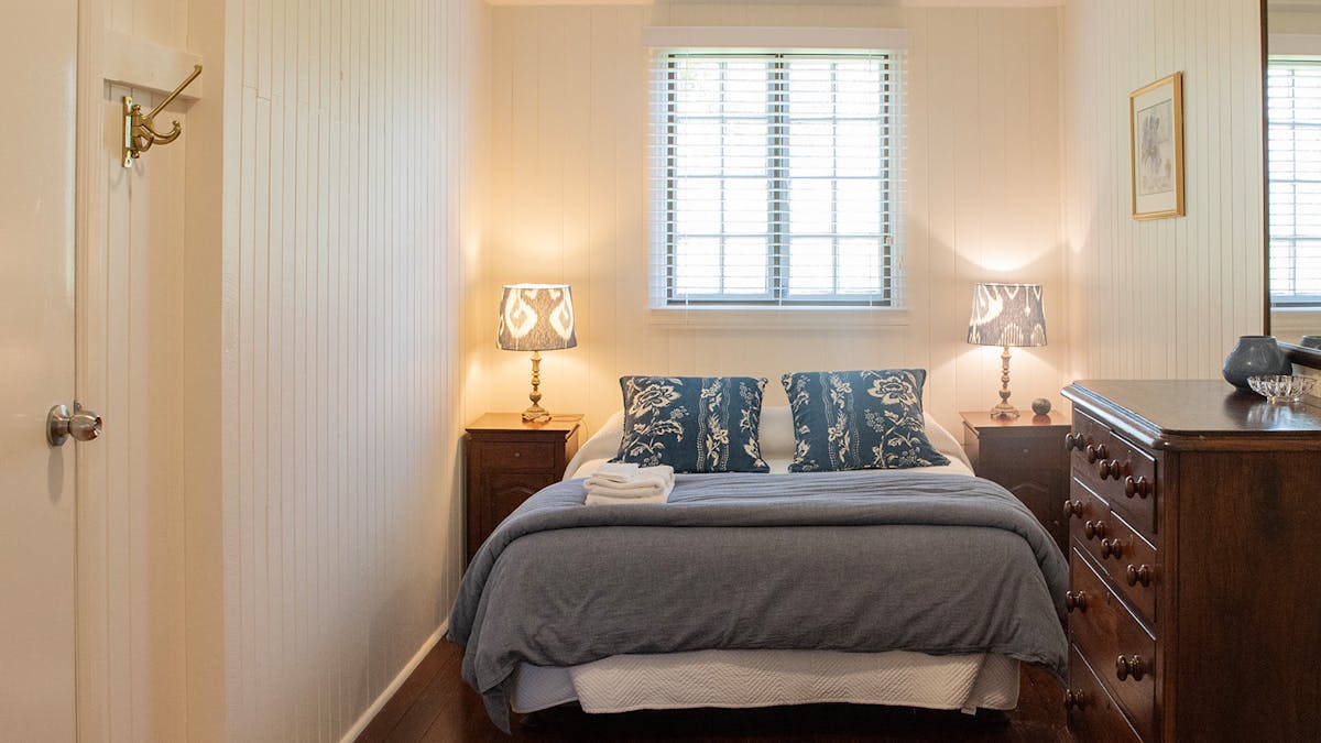 Double bed in heritage room with two-way ensuite bathroom Double bed in heritage room with two-way ensuite bathroom