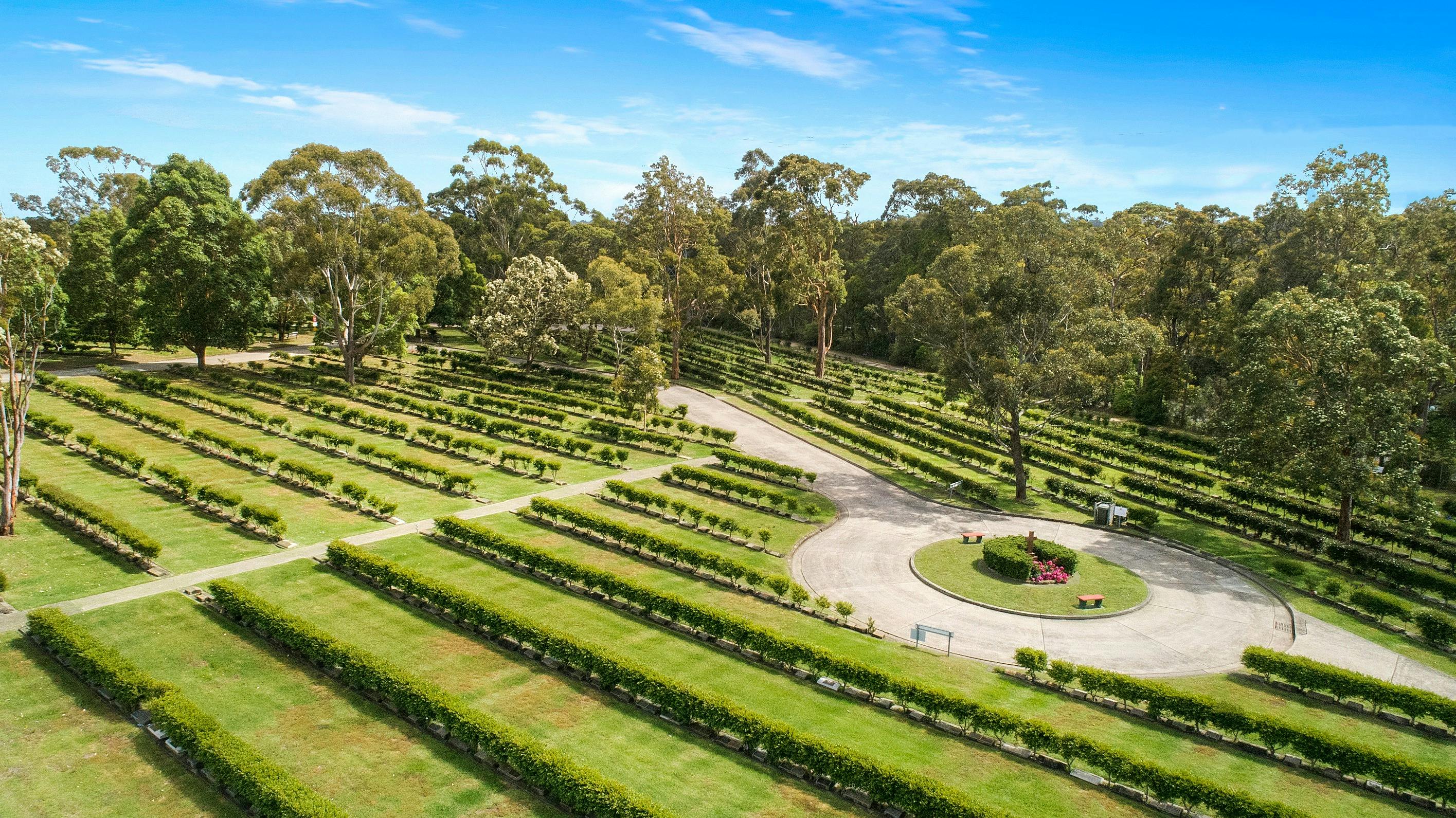 Stunning gardens at Macquarie Park Cemetery