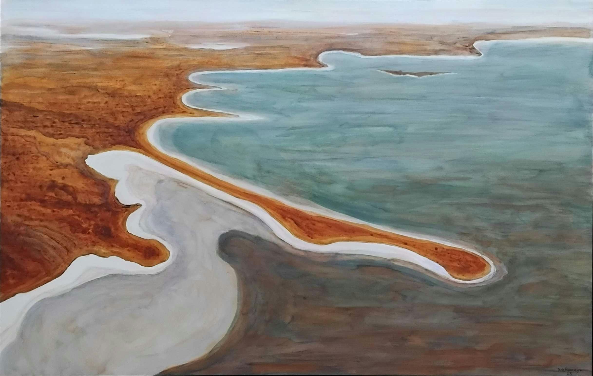 An image showing painting of Lake Eyre