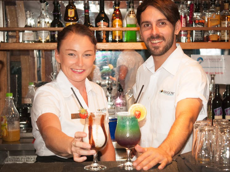 MSTQC Crew cocktail services at bar