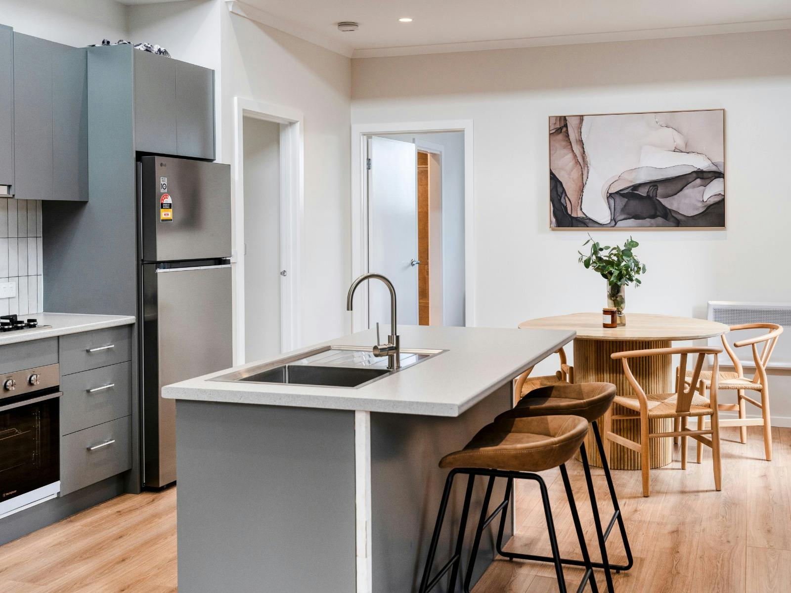 Kitchen and dining area