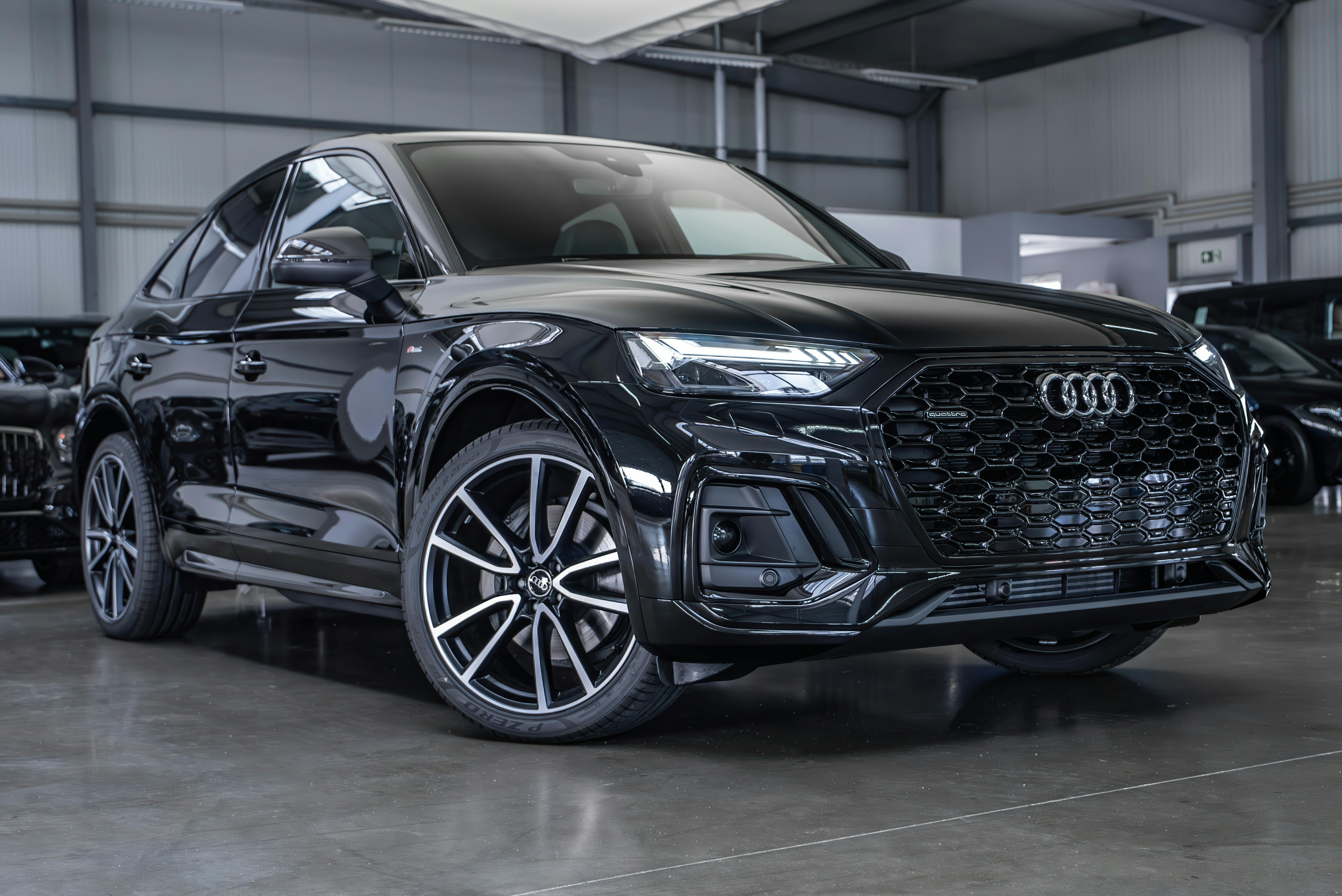Shiny black Audi Q5 motor car