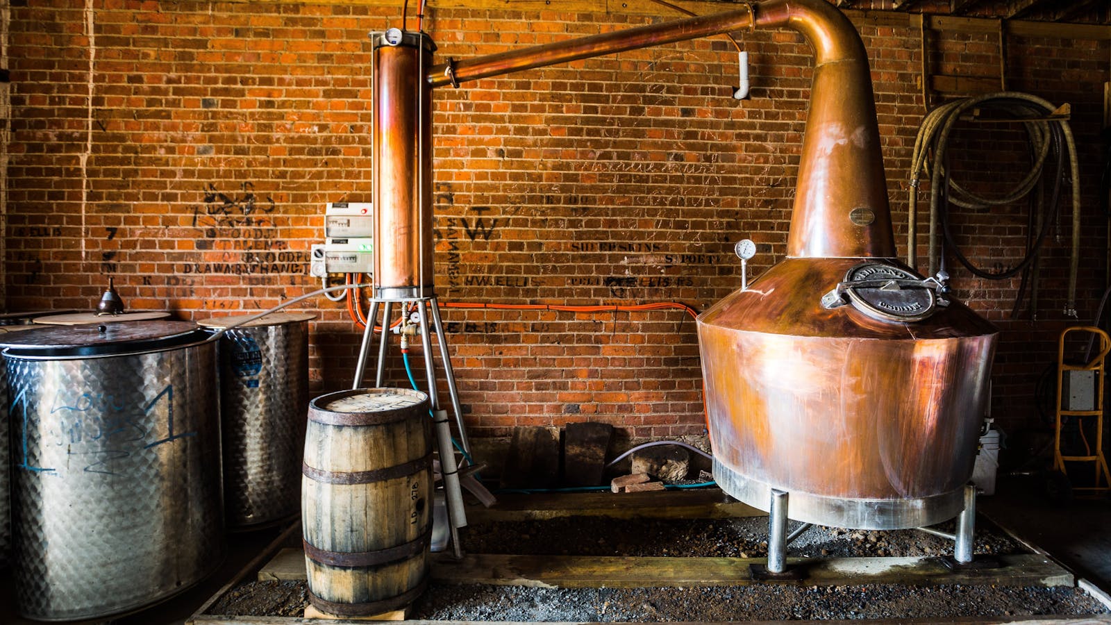 Redlands Distillery still