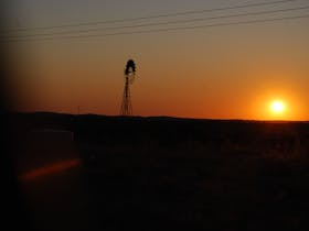 Sunset in the outback