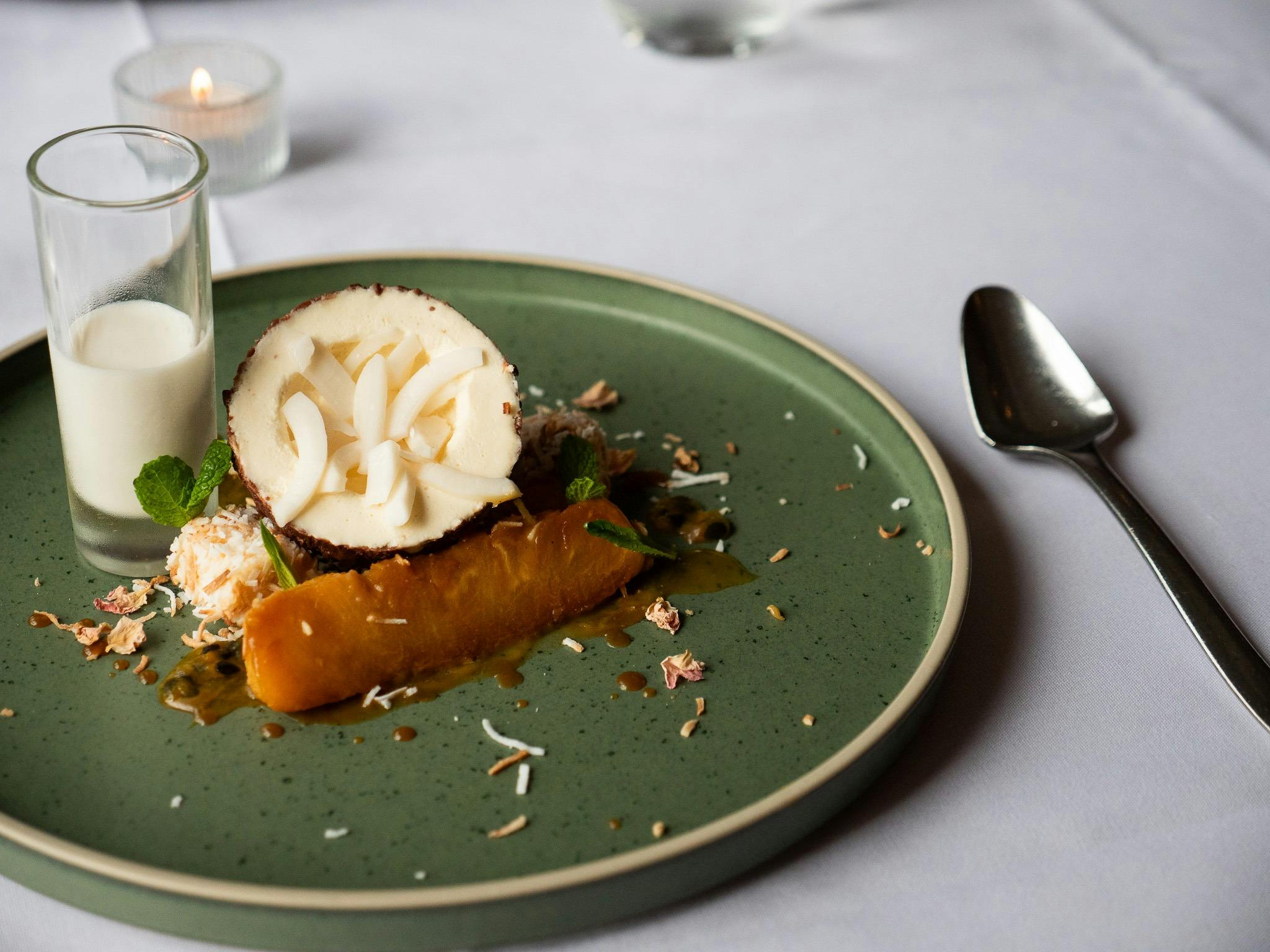 Coconut Mousse fine dining restaurant hawkesbury valley harvest