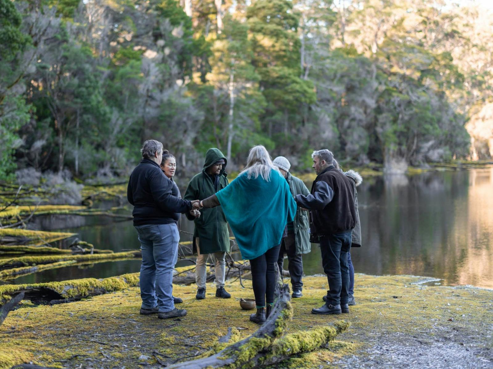 Wellbeing circle in the Tarkine Forest