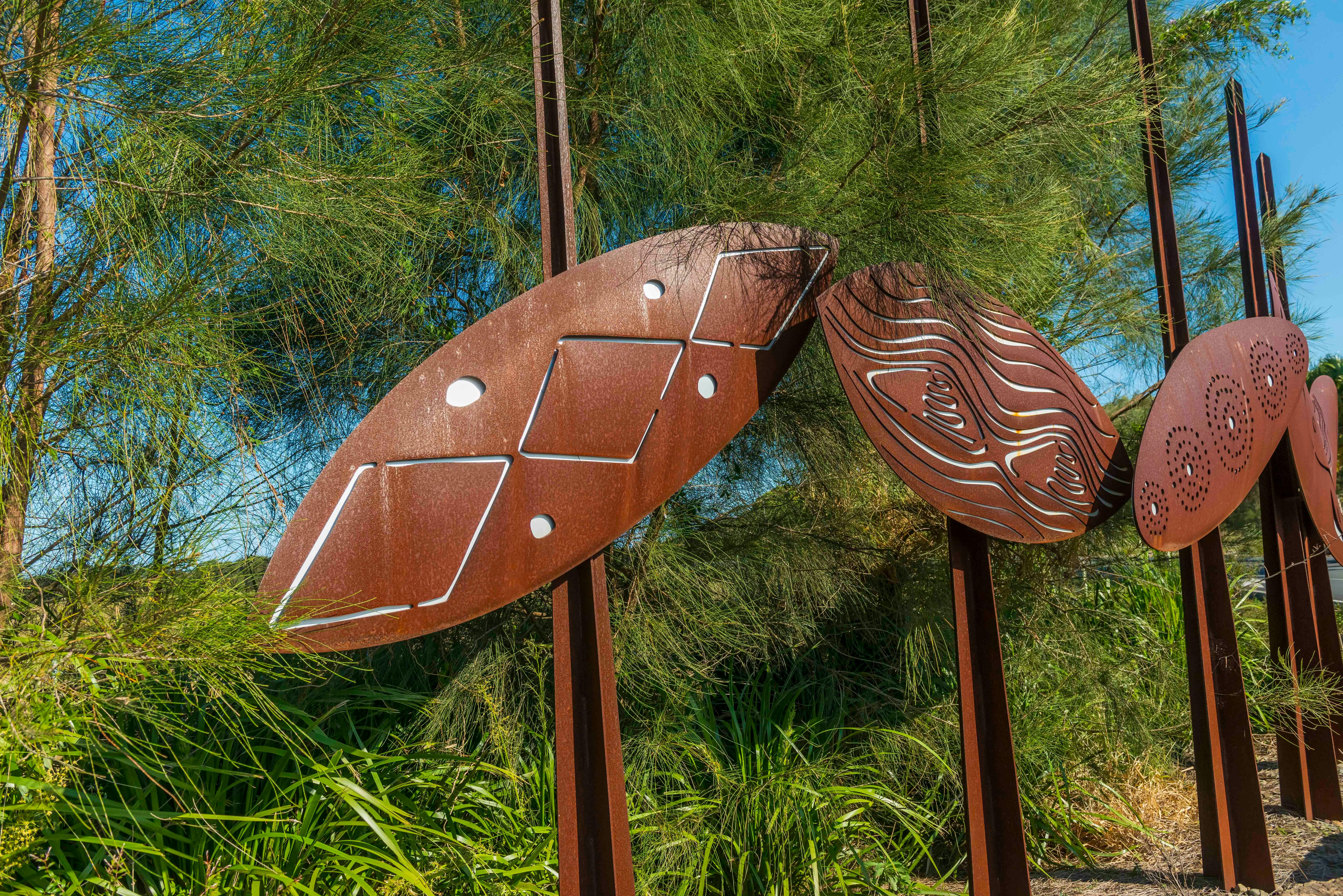 corten steel shields