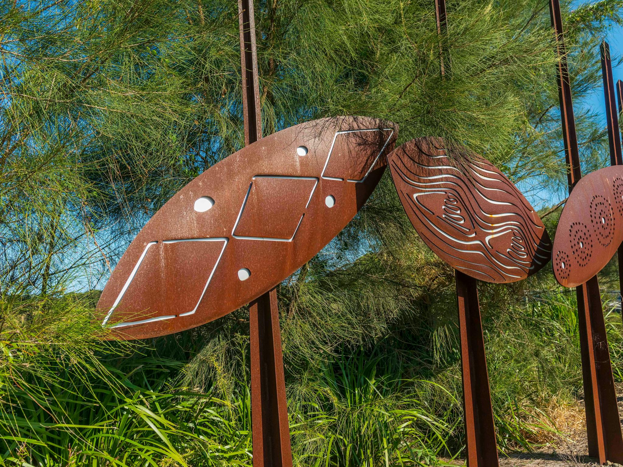 corten steel shields