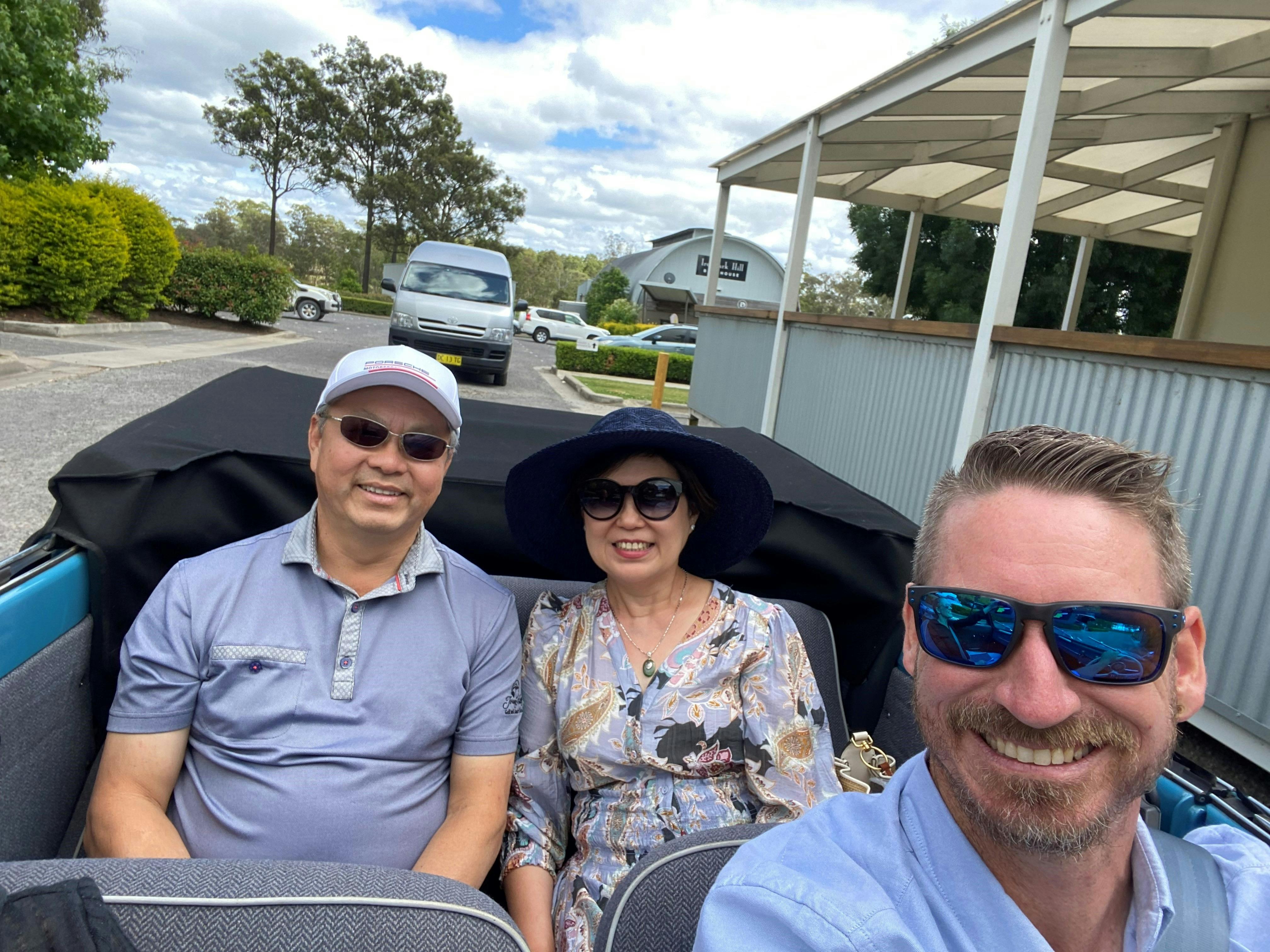 Twisted Vine Unique Tours - Half Day wine tour Tour - Joycie 67 VW Beetle Karman Cabriolet roof down