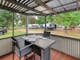 Deluxe Cabin - 1 bedroom - covered veranda with outdoor dining setting