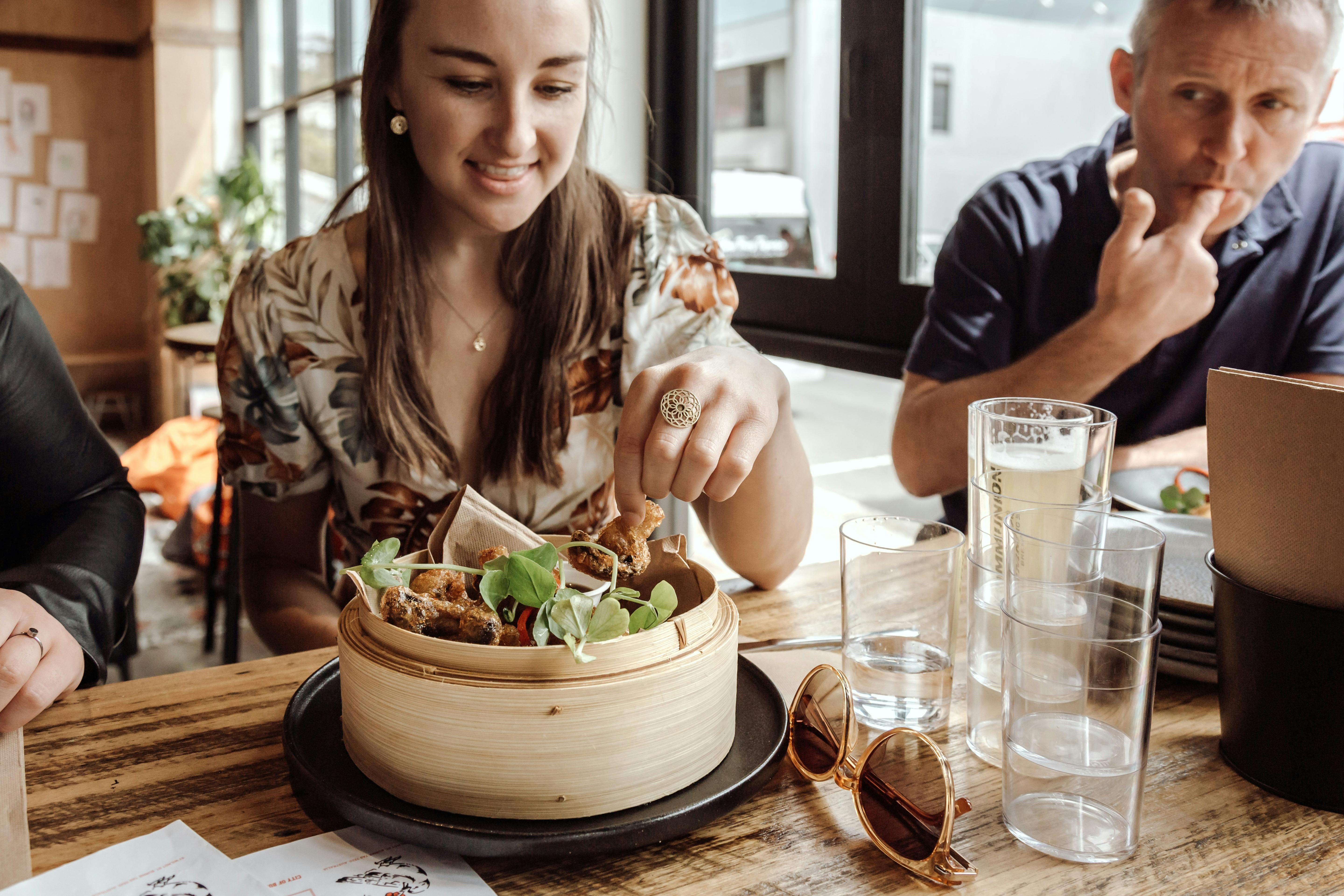 Share platters made of fresh Tasmanian produce.