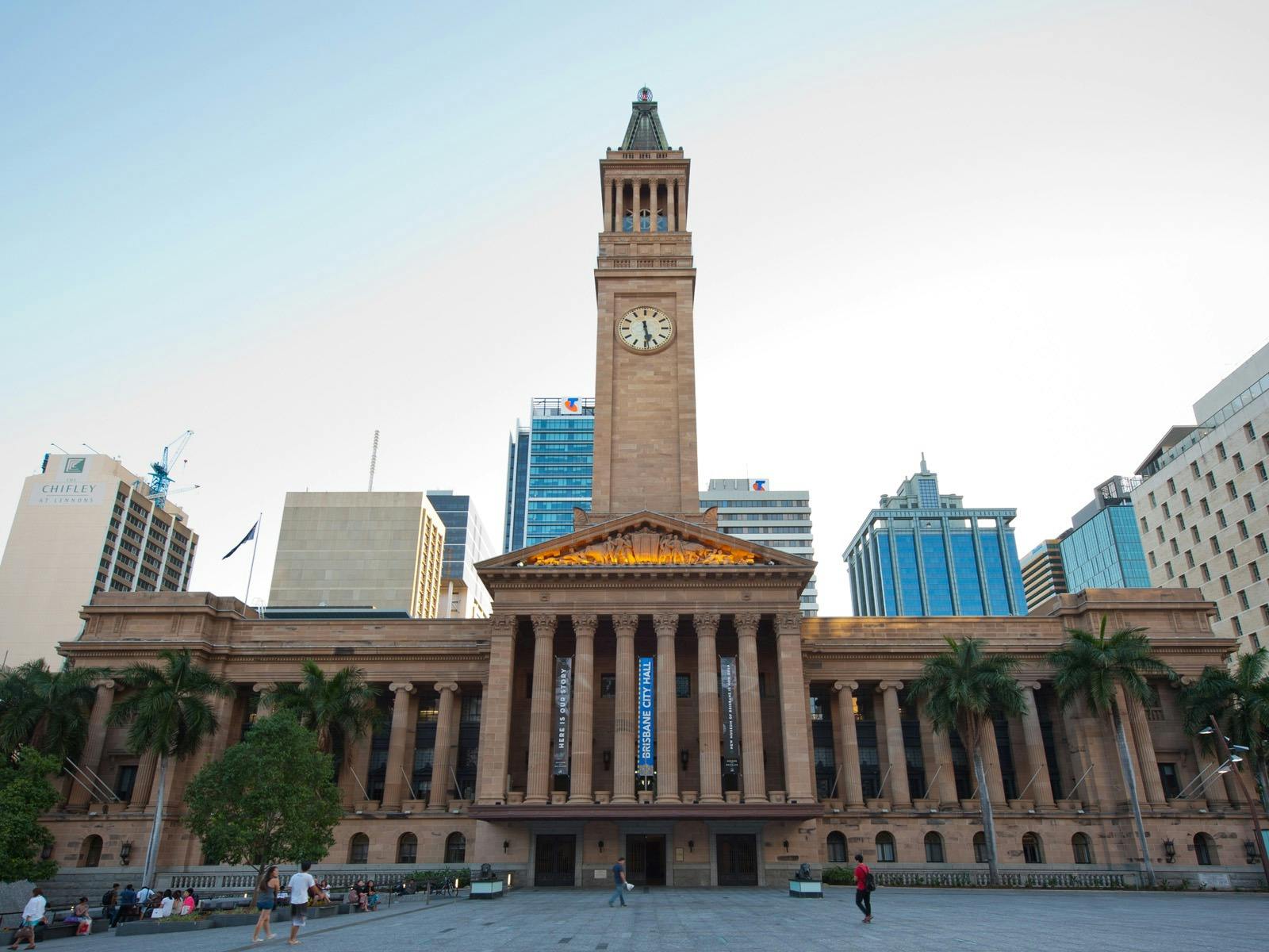 City Hall from King George Square, Brisbane
