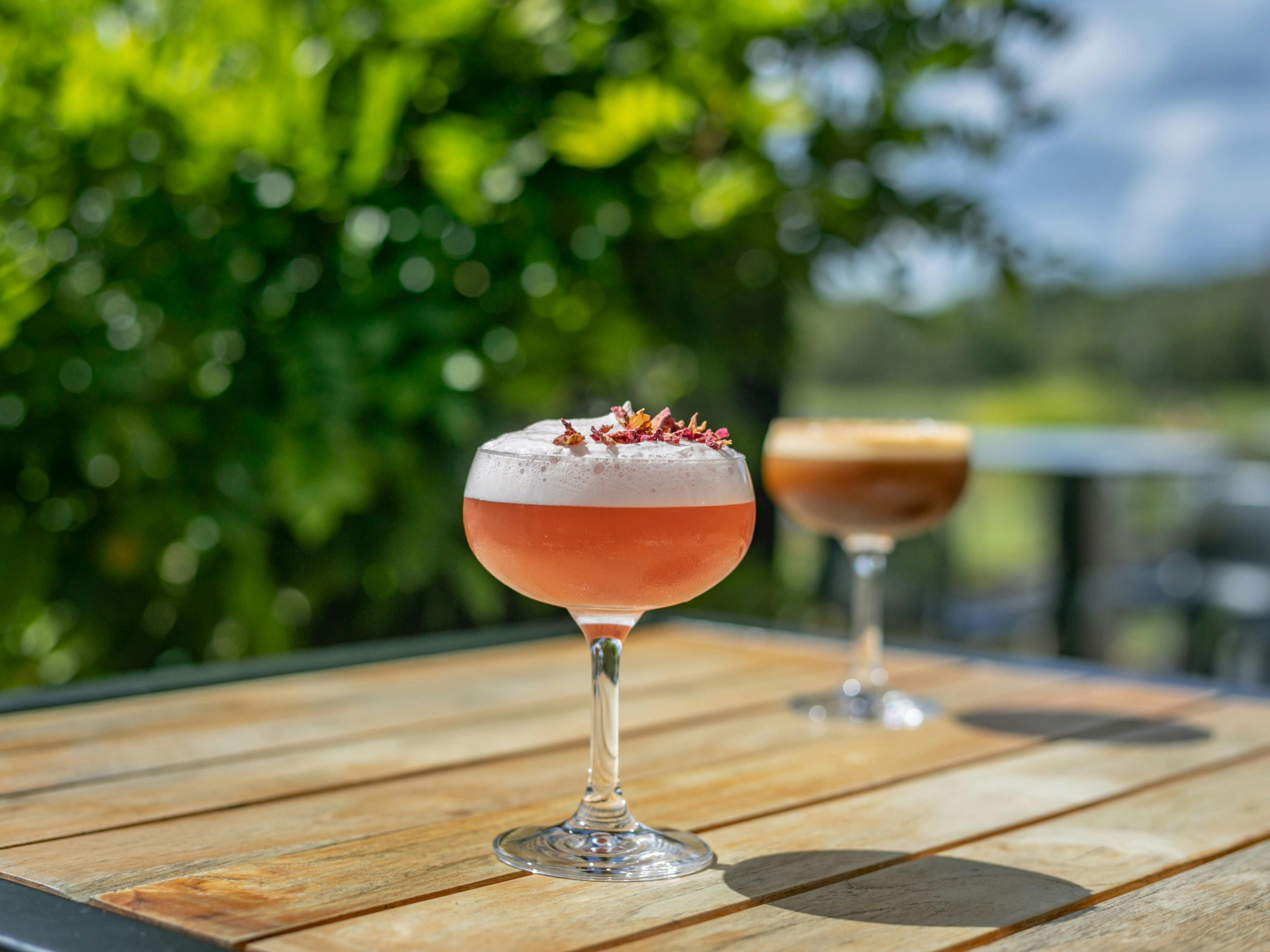 French 420 cocktail and espresso martini
