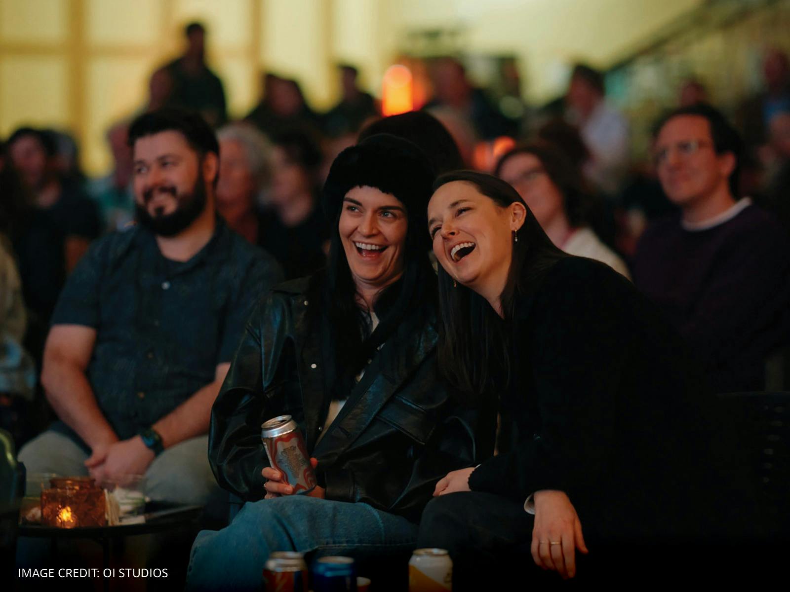An image of people enjoying a show at Beaker Street Festival
