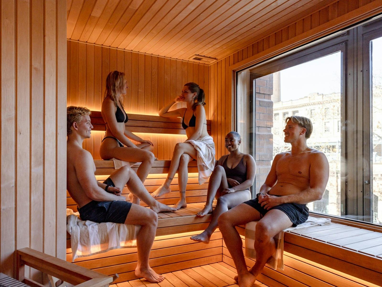 Wake Up! Sydney Central offers its hostel guests complimentary access to a huge custom-built sauna