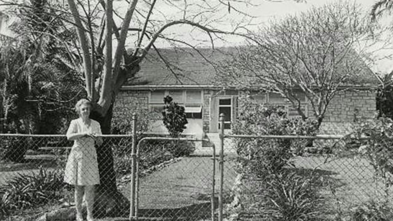 circa 1970 - Mrs Dorothea Lyons at the cottage.