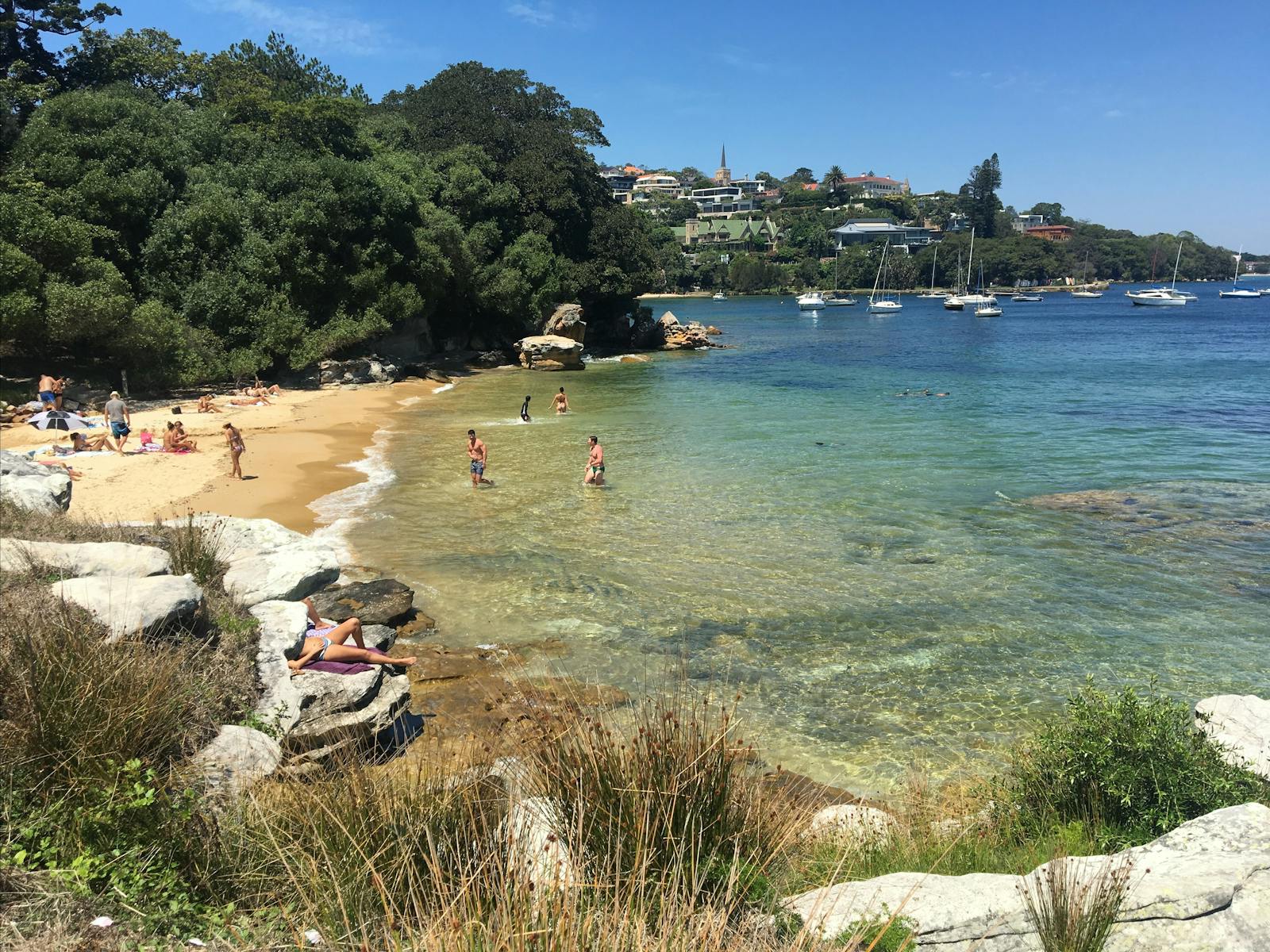 one fo teh harbours finest simming beaches