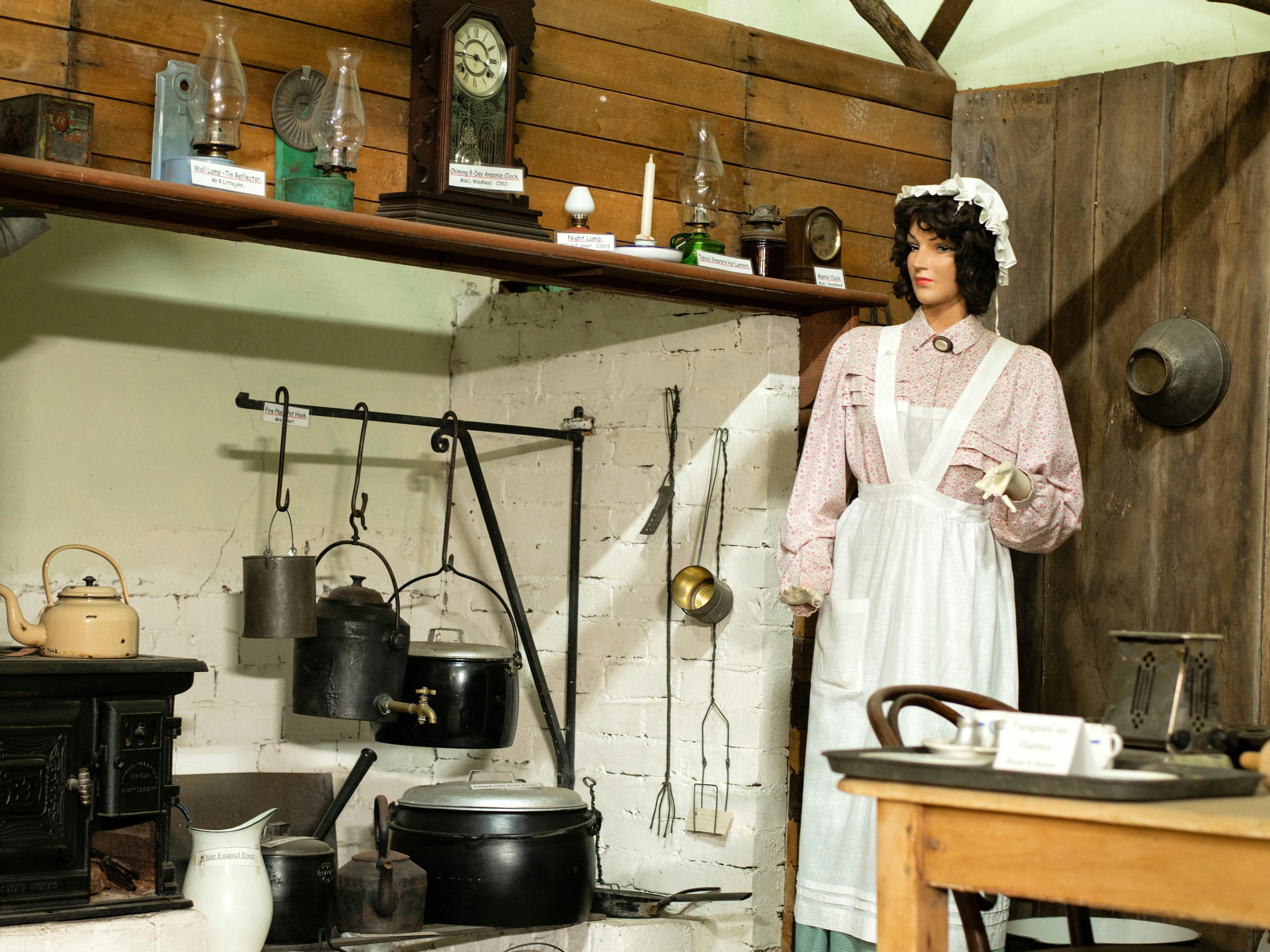 Old cooking stove in a shed to match a local's mother's homestead.