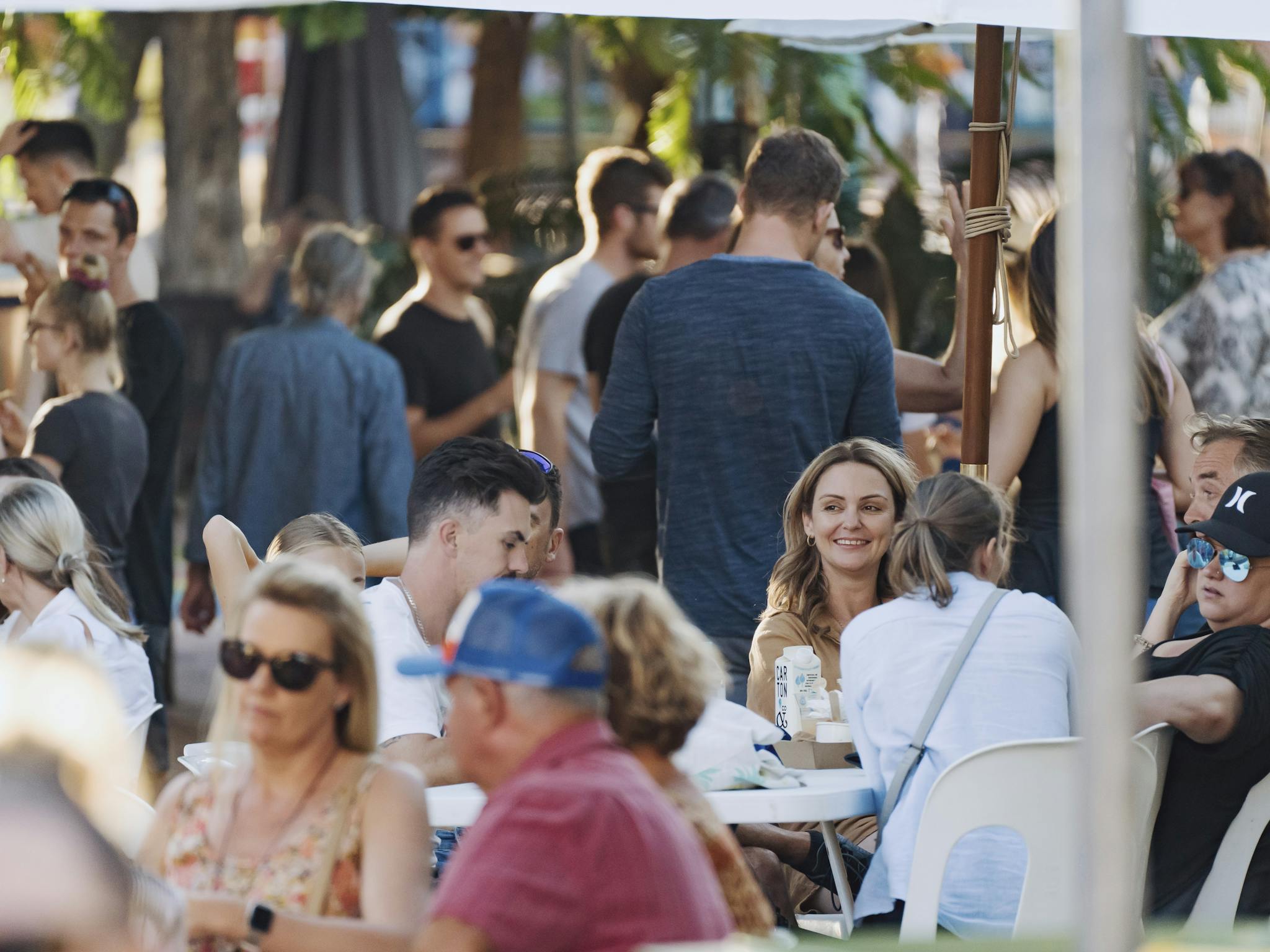 Crowds enjoying Eat The Street