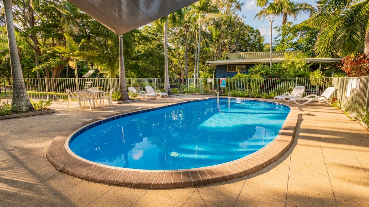 Take a refreshing dip in the pool
