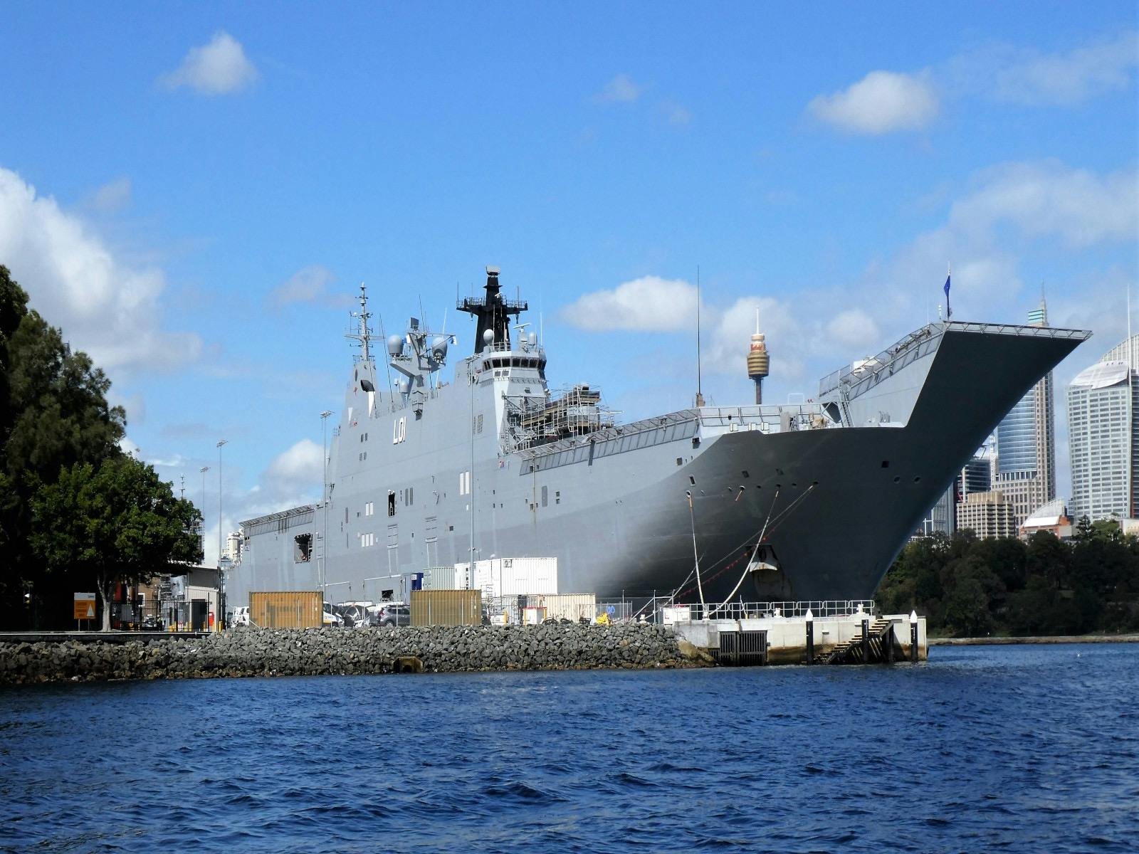 HMAS Adelaide at Garden Island