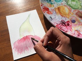Watercolour Australian Flowers Workshop Cover Image