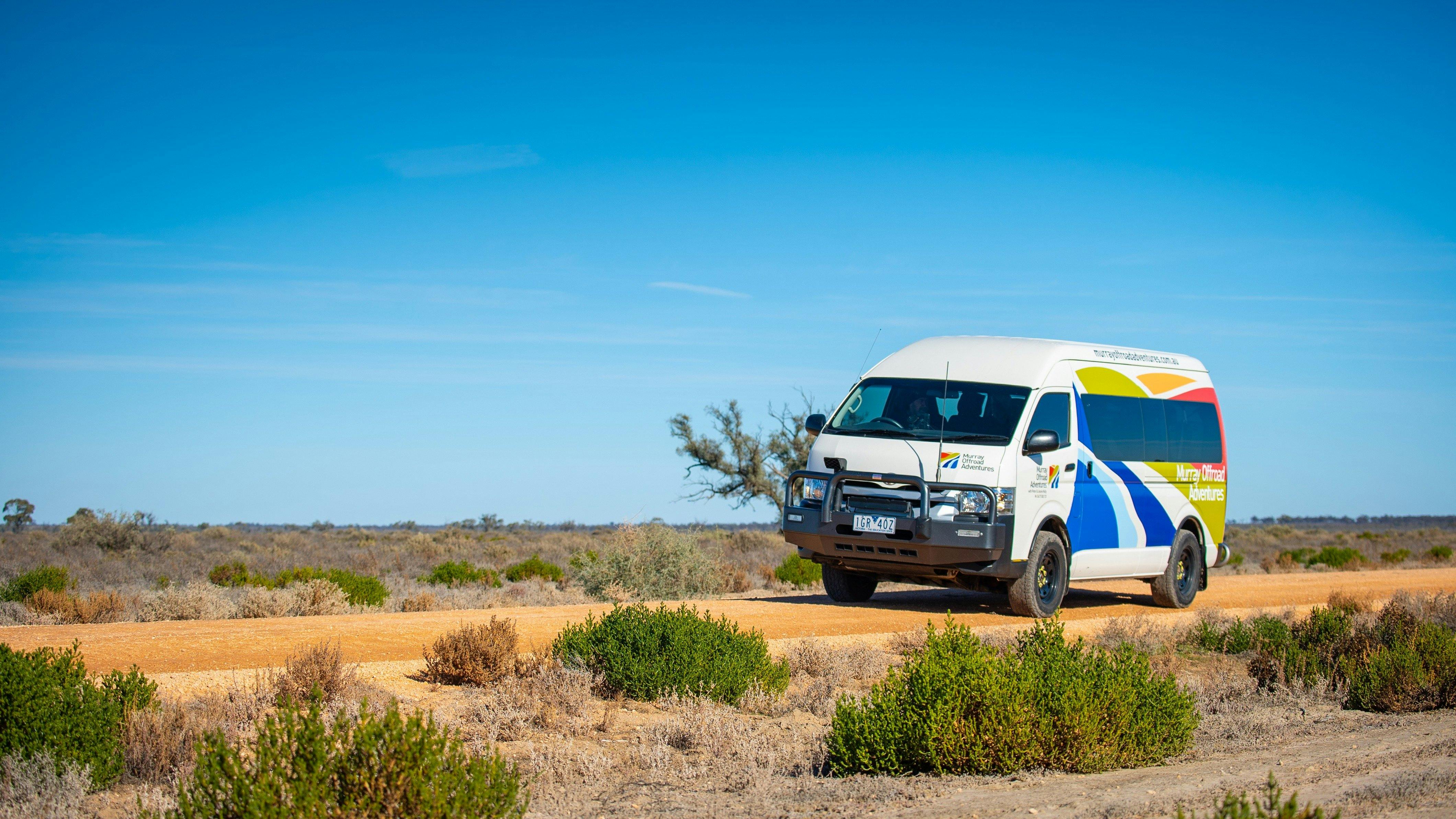 travel along the old mail road through vaste open flood plains.