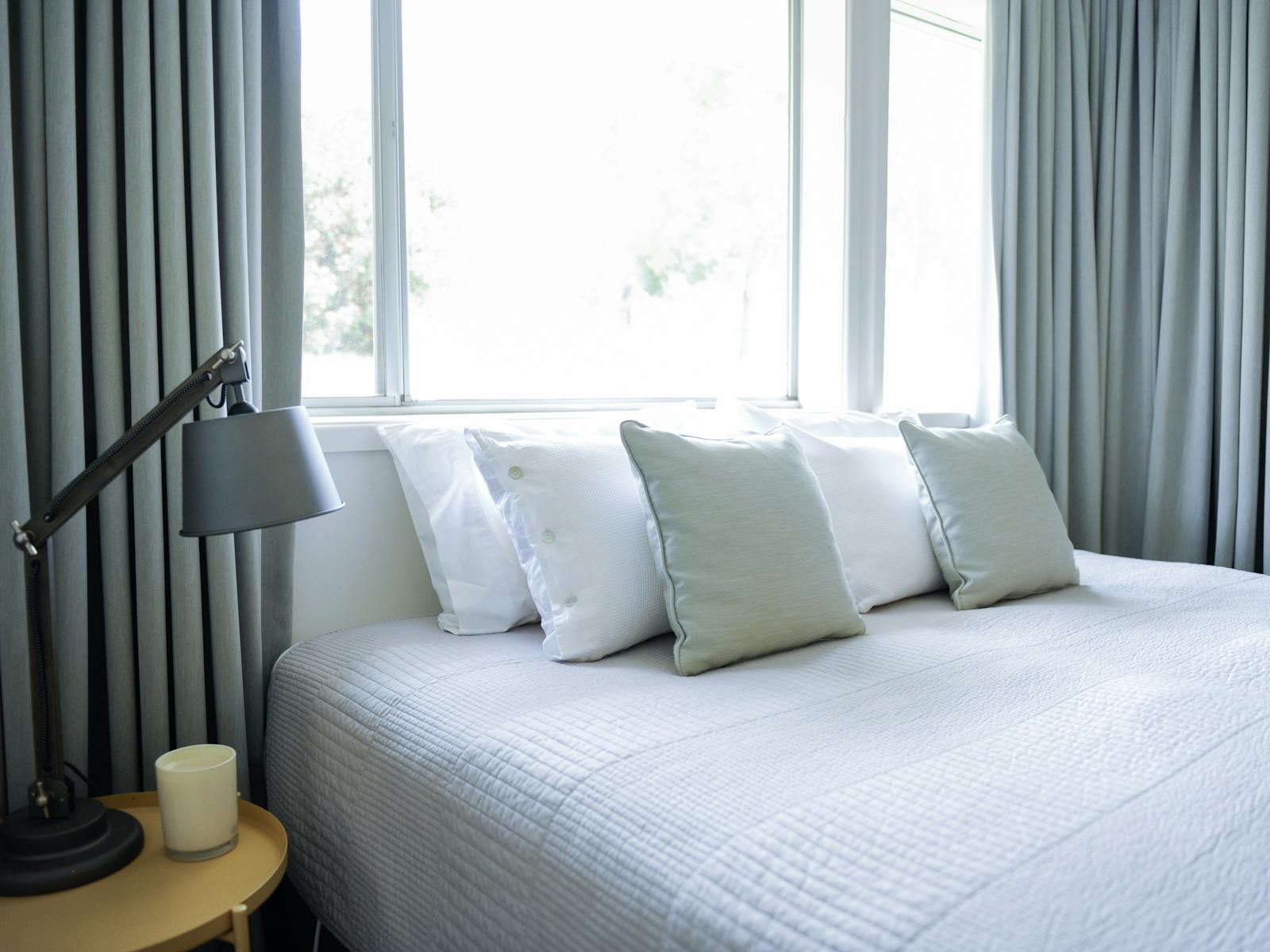 Second bedroom can be set up as a double or two singles