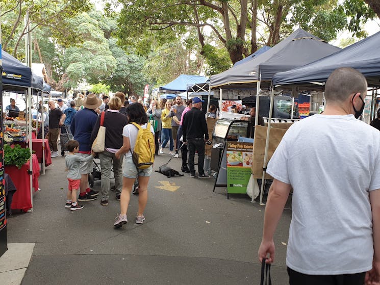 Stalls at the market