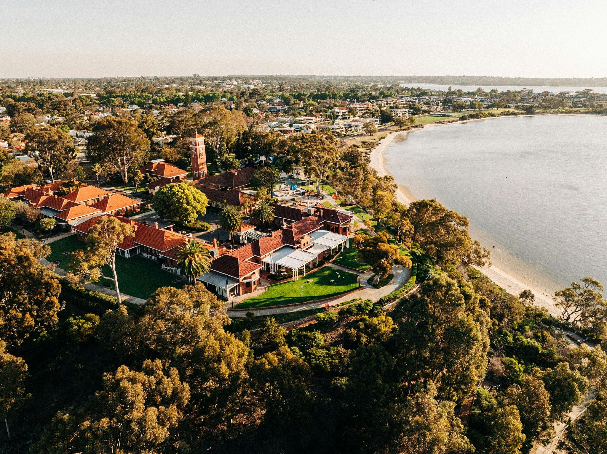 Heathcote Reserve from sky