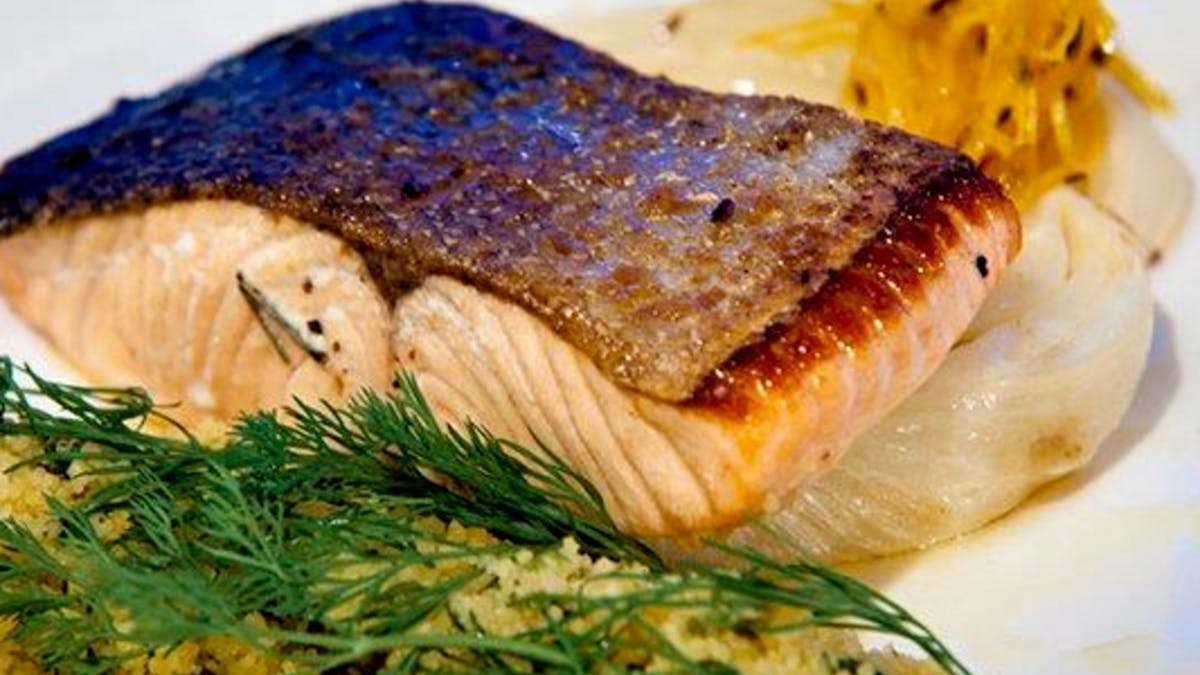 Salmon Steak - Restaurant - Mandys