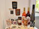 Local products, candles, jams and preserves, olive oil, ceramics and jewellery
