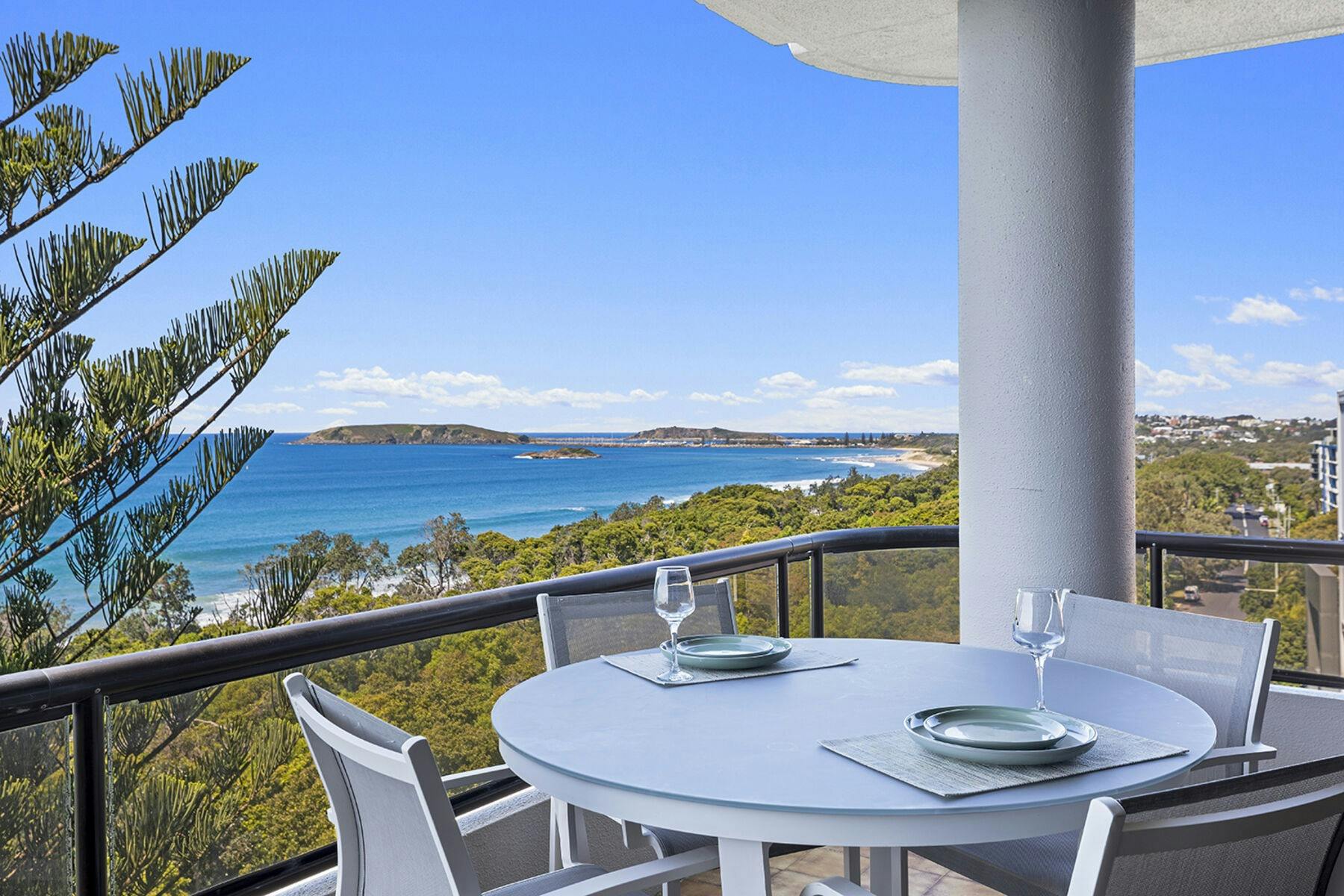 beautiful view from the balcony