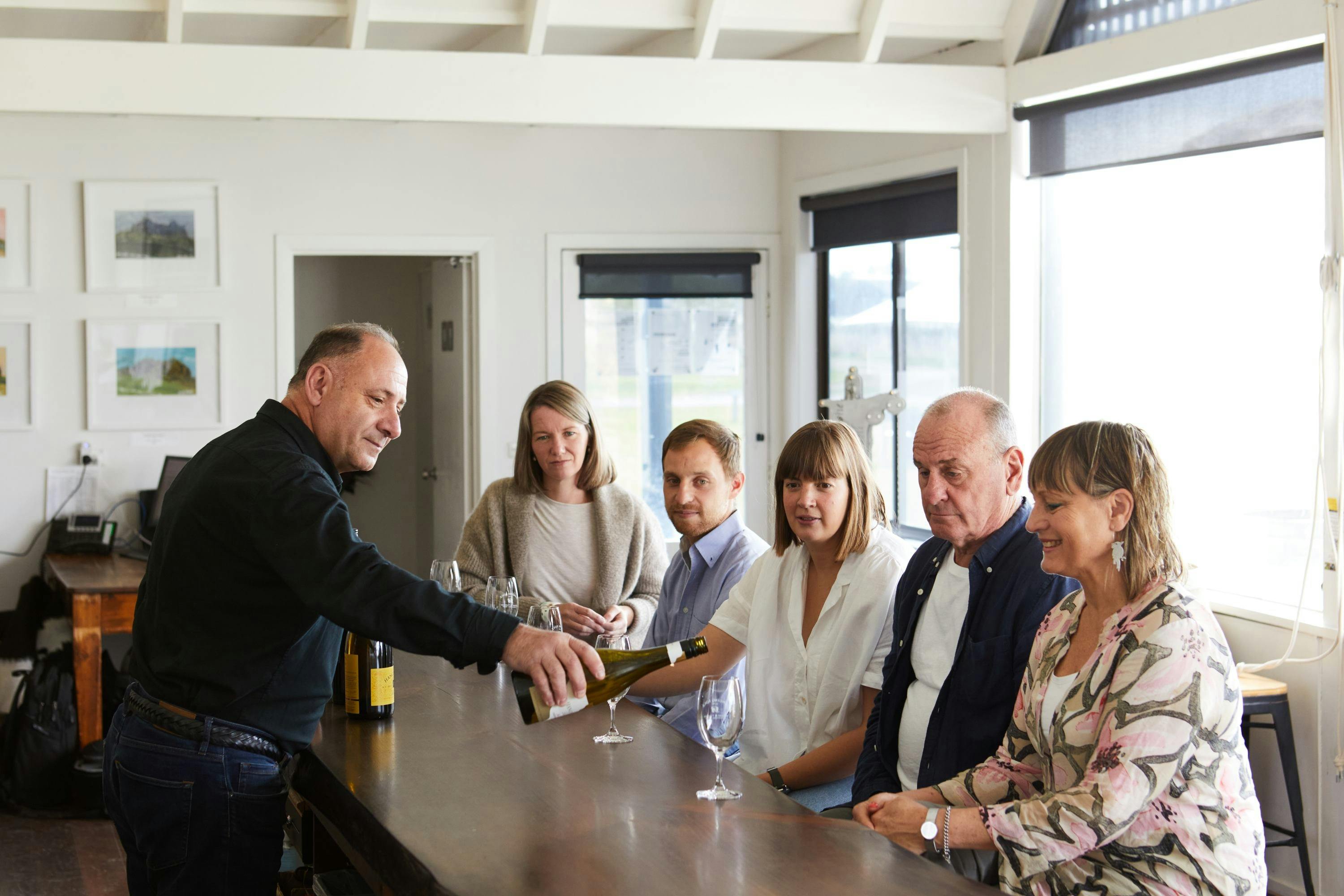 Cellar Door tasting at Hanging Rock Winery