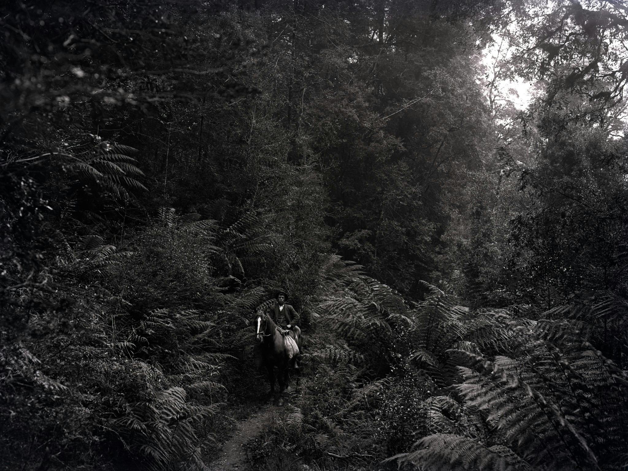Jackie H Robinson (1883 - 1953), Man on Horse, West Coast (Tasmania),1912-1935. Digital inkjet print