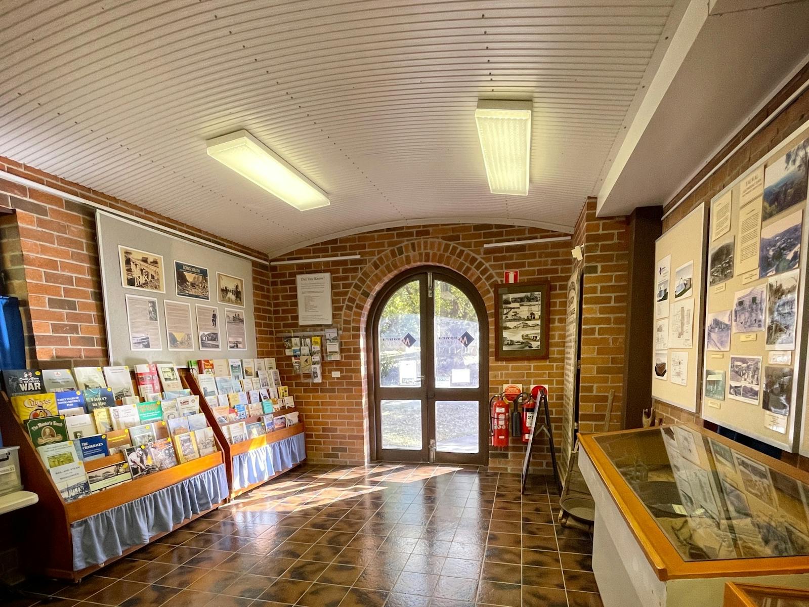 Bookshop in the entryway