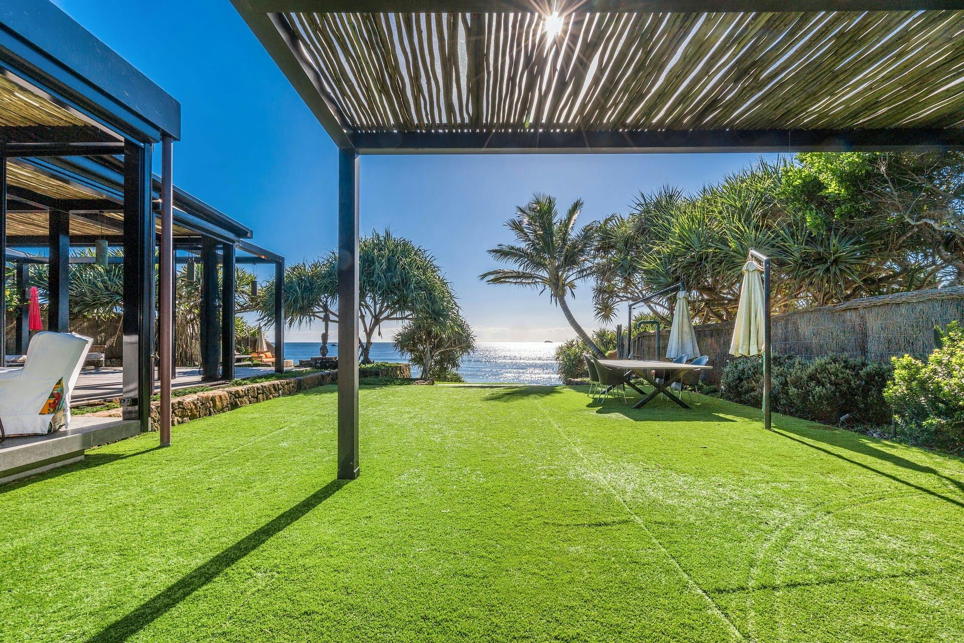 the courtyard with sweeping views