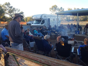 Guests enjoying happy hour