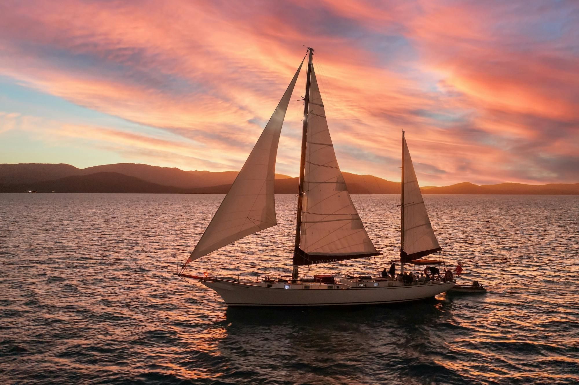 Lady Enid adults Only Holidays Sunset Sail Airlie Beach Whitsundays