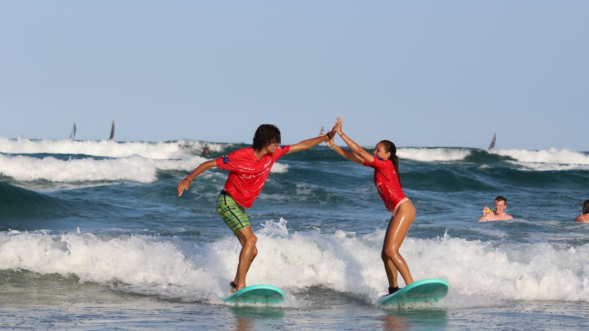 fun learn to surf Gold Coast
