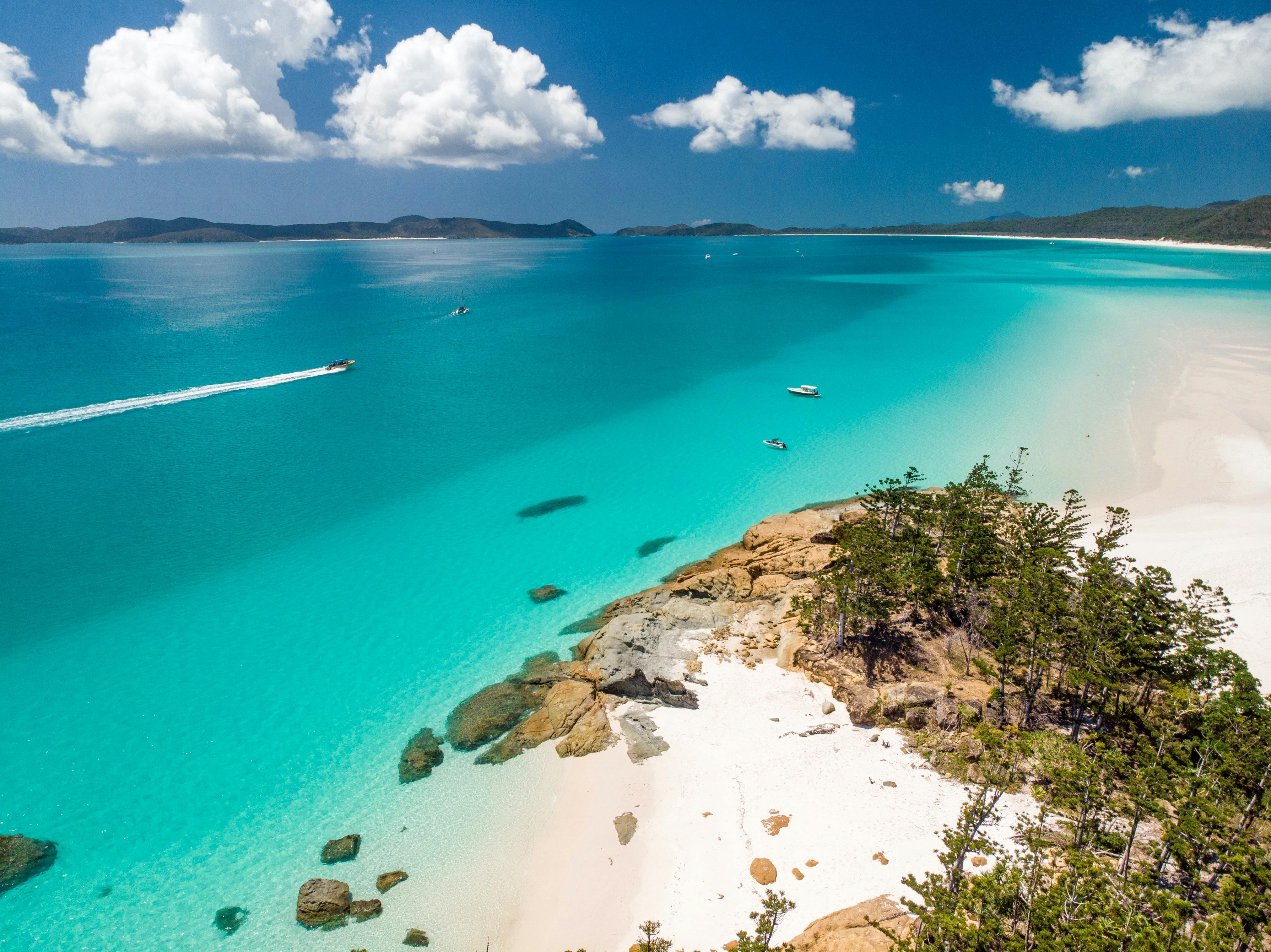 Lady Enid visits Hill Inlet Whitehaven Beach Whitsundays