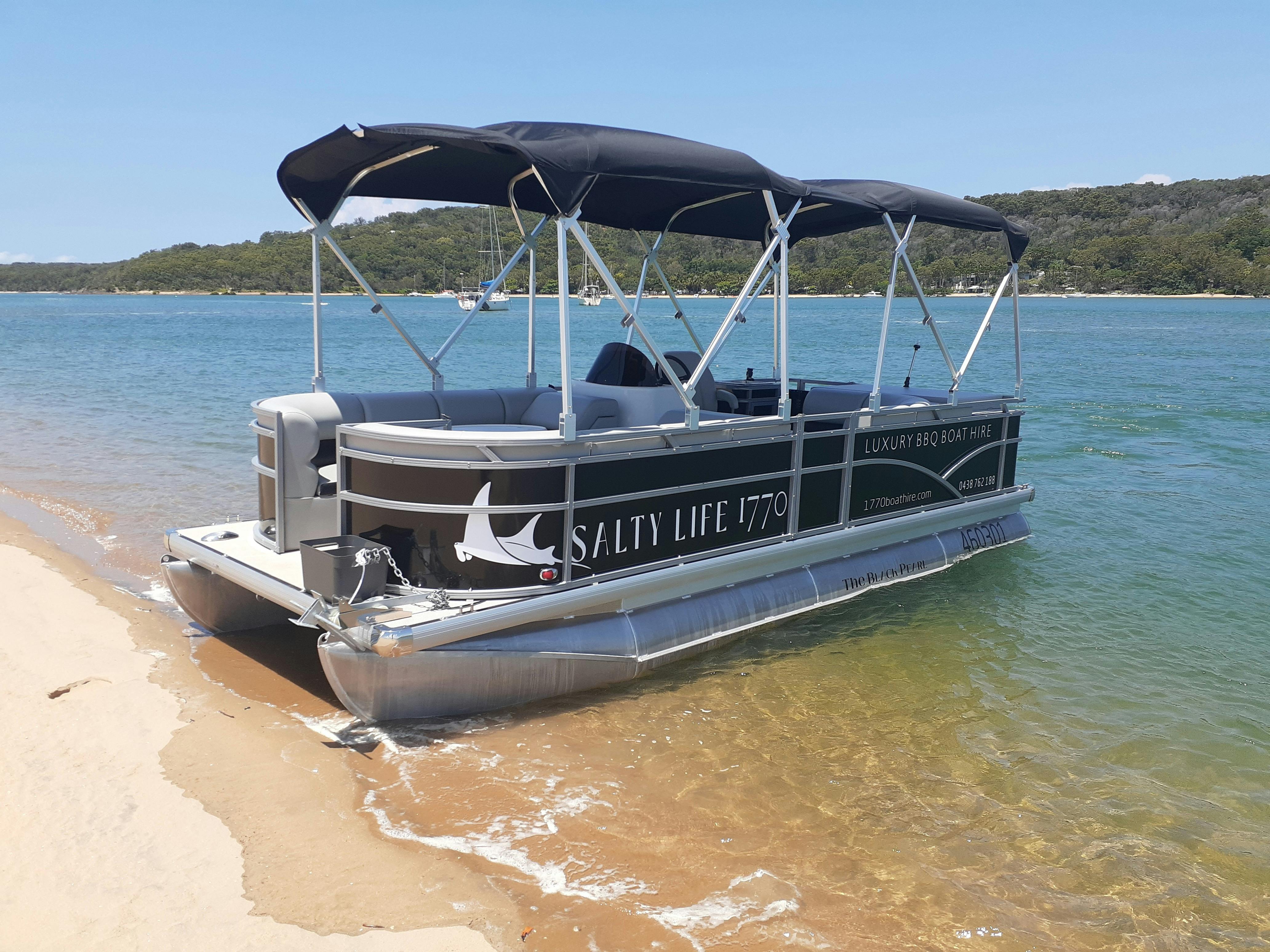 Pontoon on beach